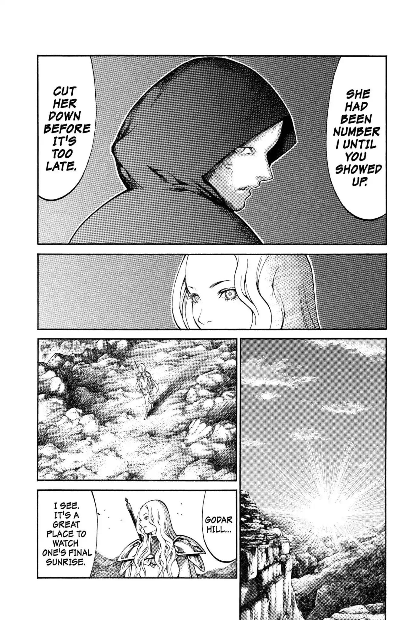 Claymore Chapter 73.5 page 9 - Vol.13 Extra Scene 1: A Warrior's Pride