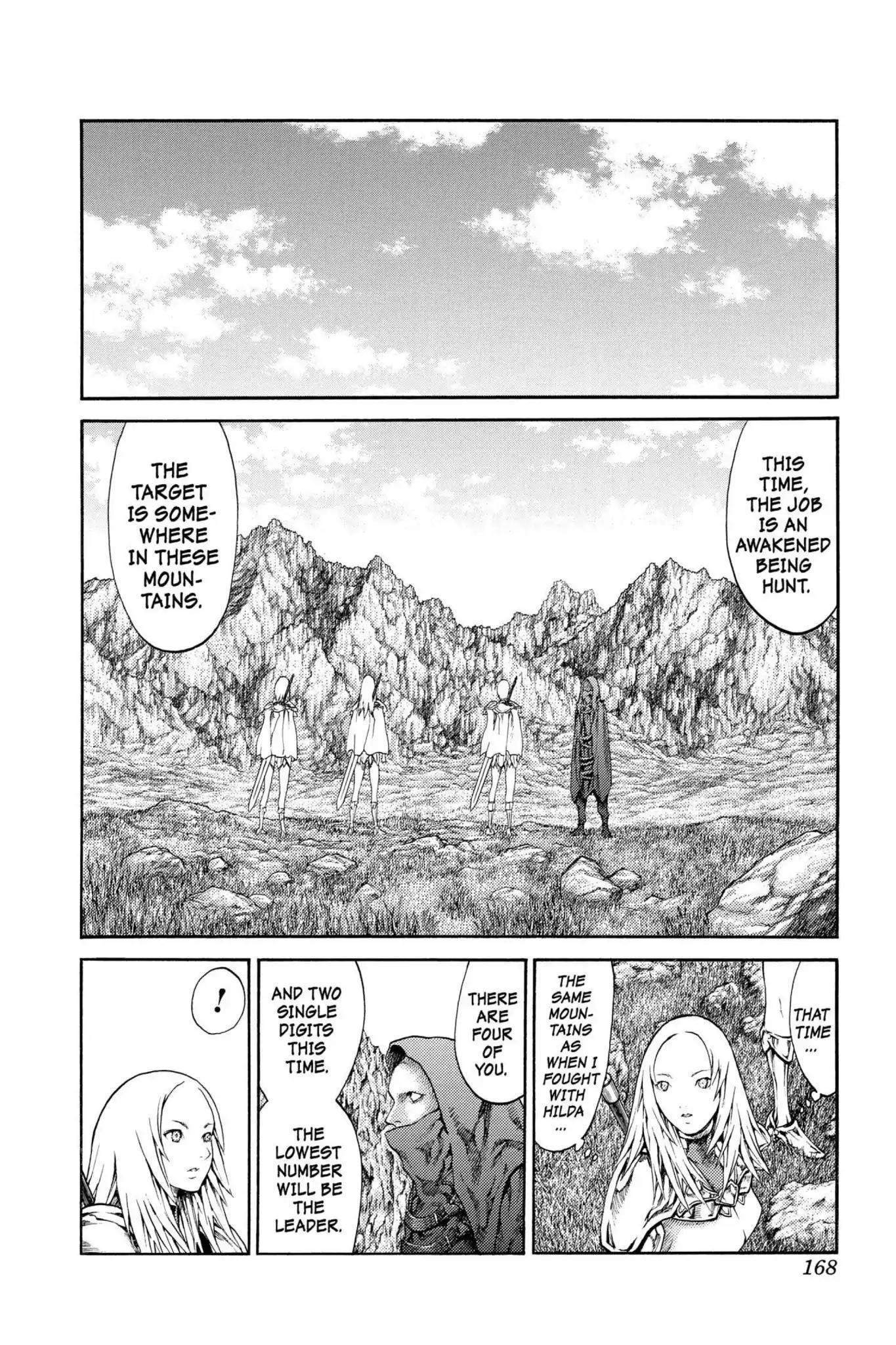 Claymore Chapter 73.6 page 11 - Vol.13 Extra Scene 2: The Phantom and the Wicked Warrior