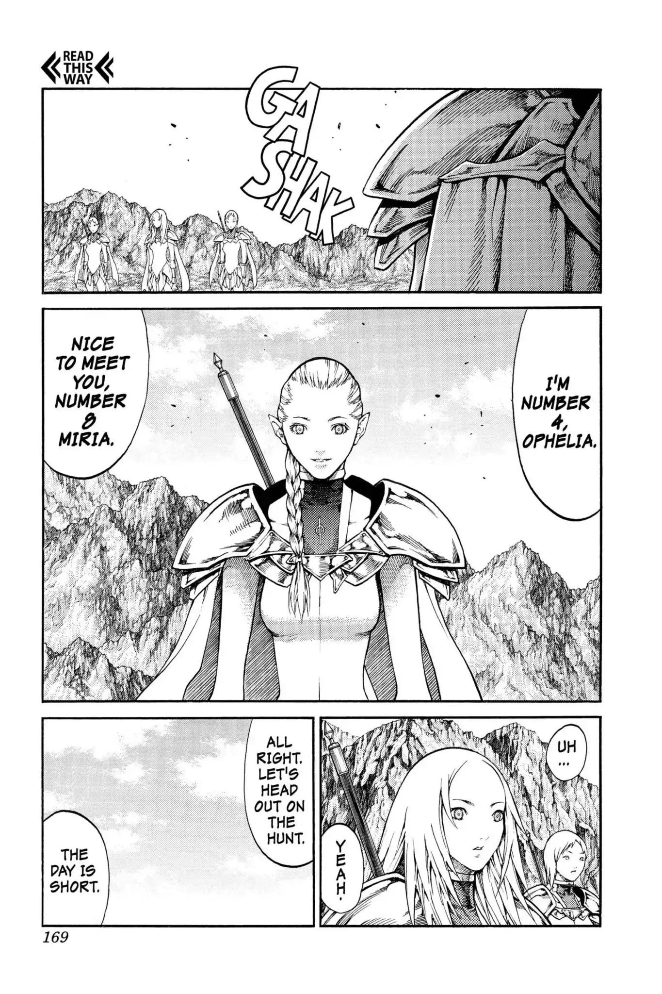 Claymore Chapter 73.6 page 12 - Vol.13 Extra Scene 2: The Phantom and the Wicked Warrior