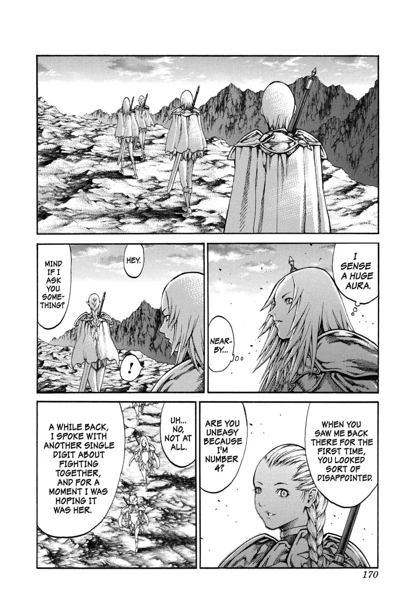 Claymore Chapter 73.6 page 13 - Vol.13 Extra Scene 2: The Phantom and the Wicked Warrior