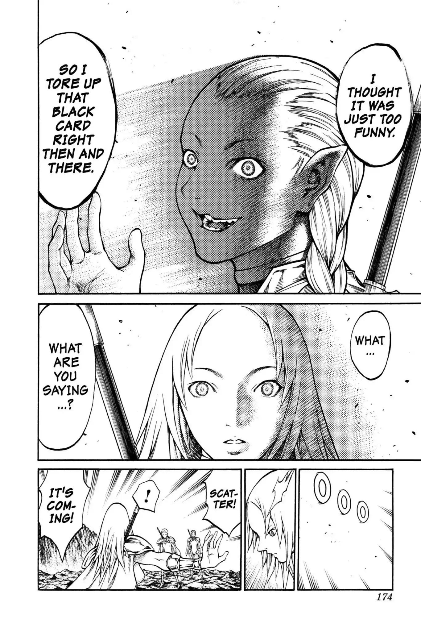Claymore Chapter 73.6 page 17 - Vol.13 Extra Scene 2: The Phantom and the Wicked Warrior