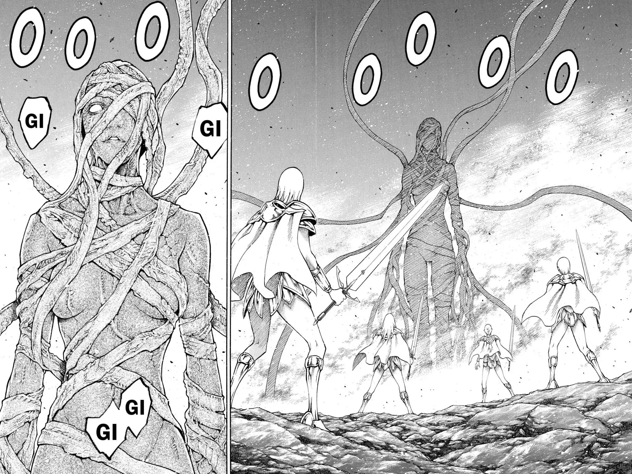 Claymore Chapter 73.6 page 19 - Vol.13 Extra Scene 2: The Phantom and the Wicked Warrior