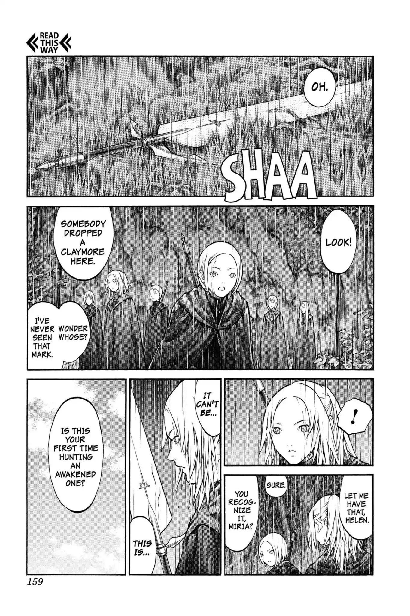 Claymore Chapter 73.6 page 2 - Vol.13 Extra Scene 2: The Phantom and the Wicked Warrior