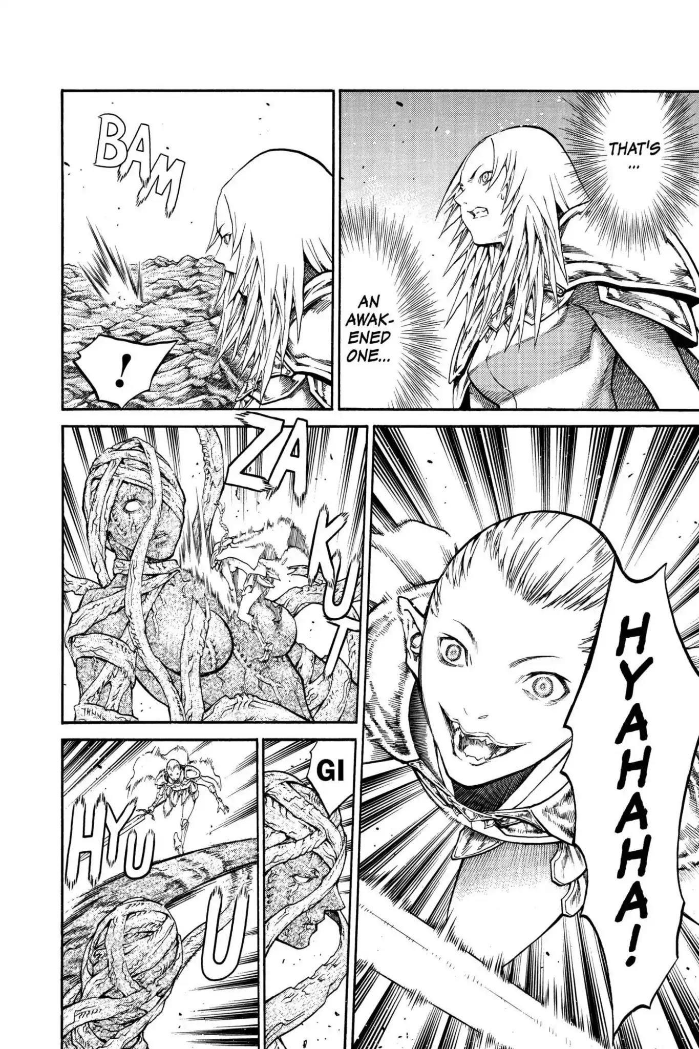 Claymore Chapter 73.6 page 20 - Vol.13 Extra Scene 2: The Phantom and the Wicked Warrior