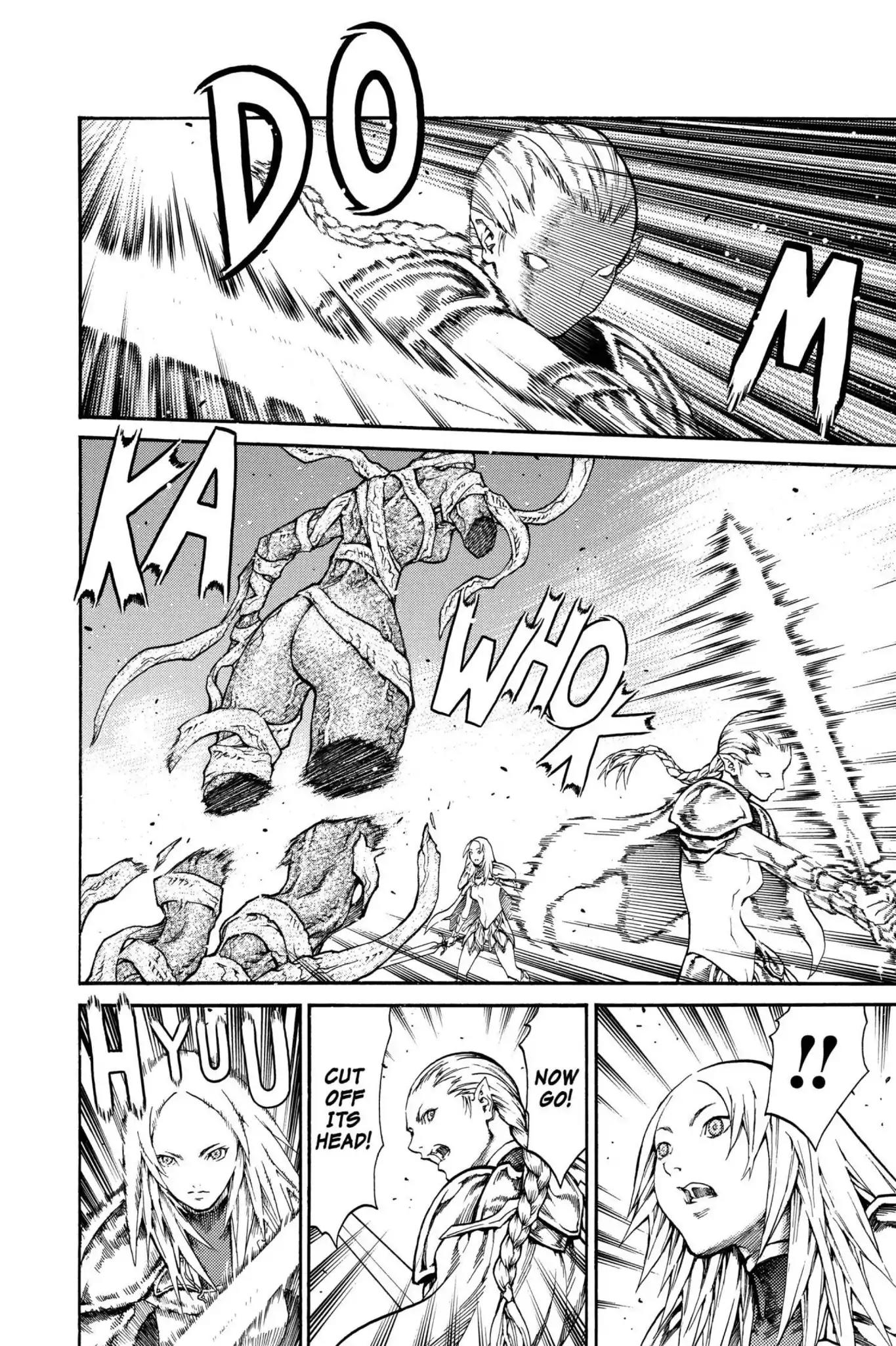 Claymore Chapter 73.6 page 24 - Vol.13 Extra Scene 2: The Phantom and the Wicked Warrior