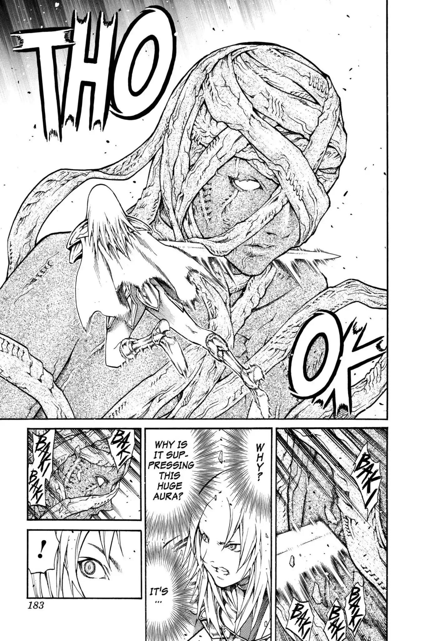 Claymore Chapter 73.6 page 25 - Vol.13 Extra Scene 2: The Phantom and the Wicked Warrior