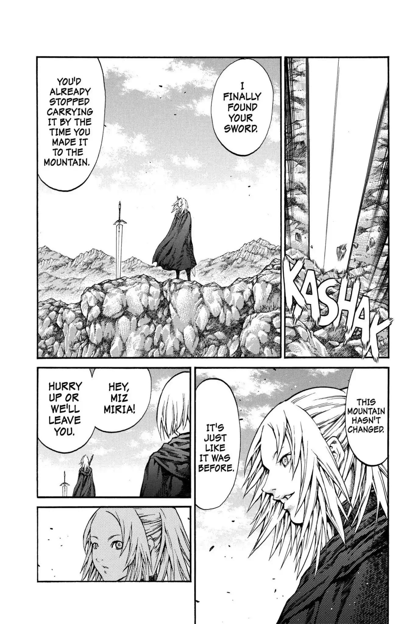 Claymore Chapter 73.6 page 29 - Vol.13 Extra Scene 2: The Phantom and the Wicked Warrior