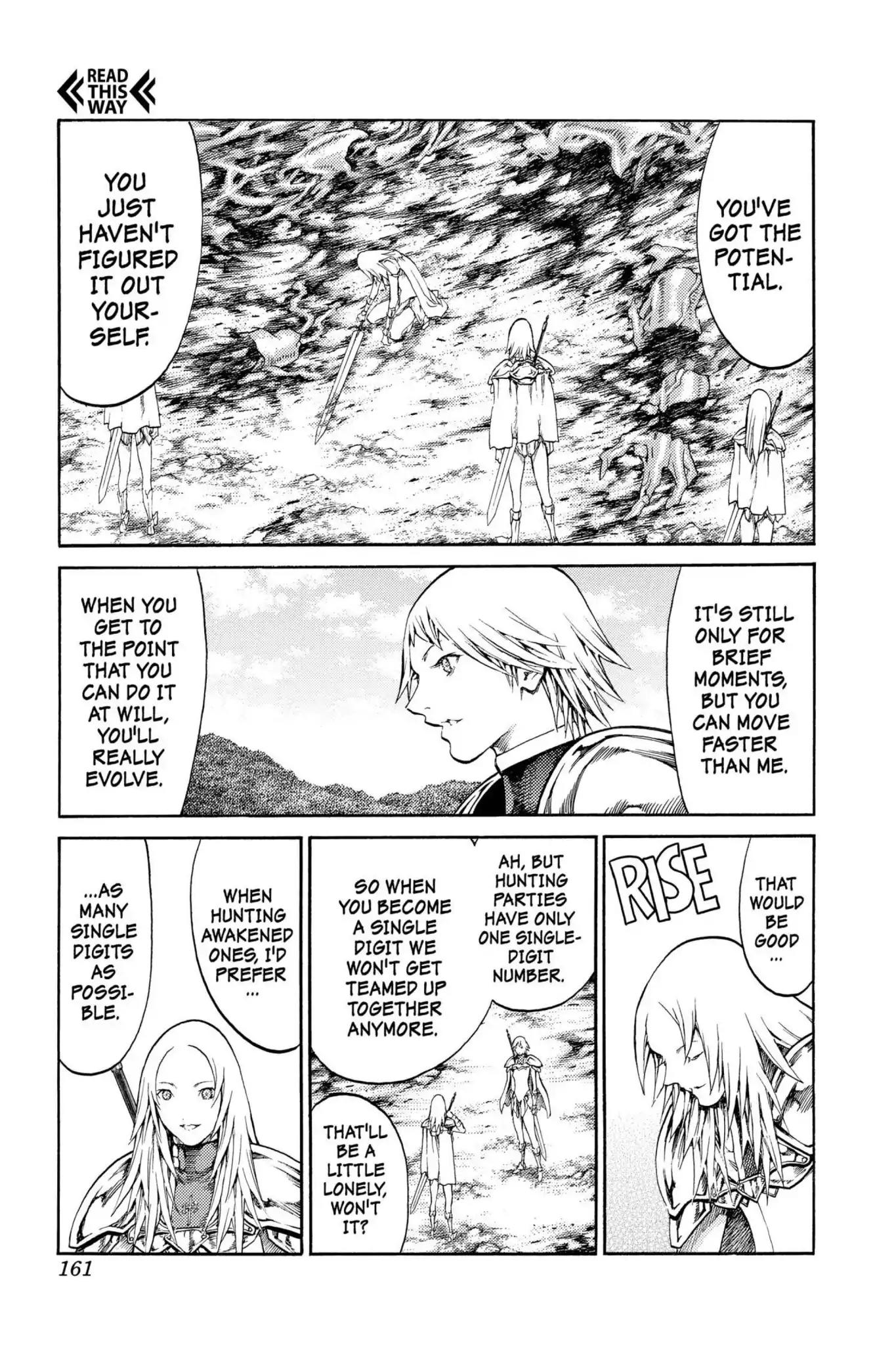 Claymore Chapter 73.6 page 4 - Vol.13 Extra Scene 2: The Phantom and the Wicked Warrior