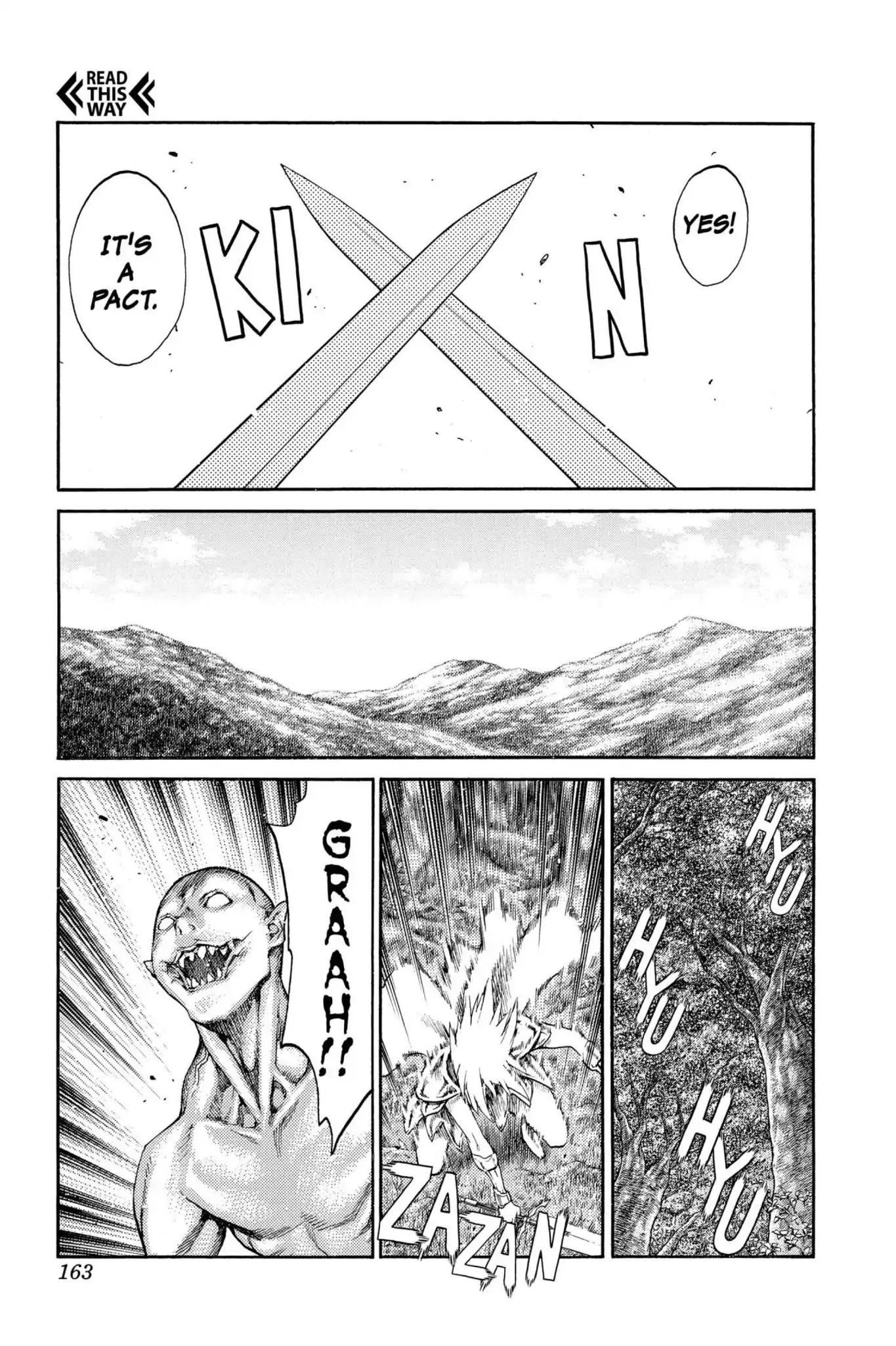 Claymore Chapter 73.6 page 6 - Vol.13 Extra Scene 2: The Phantom and the Wicked Warrior