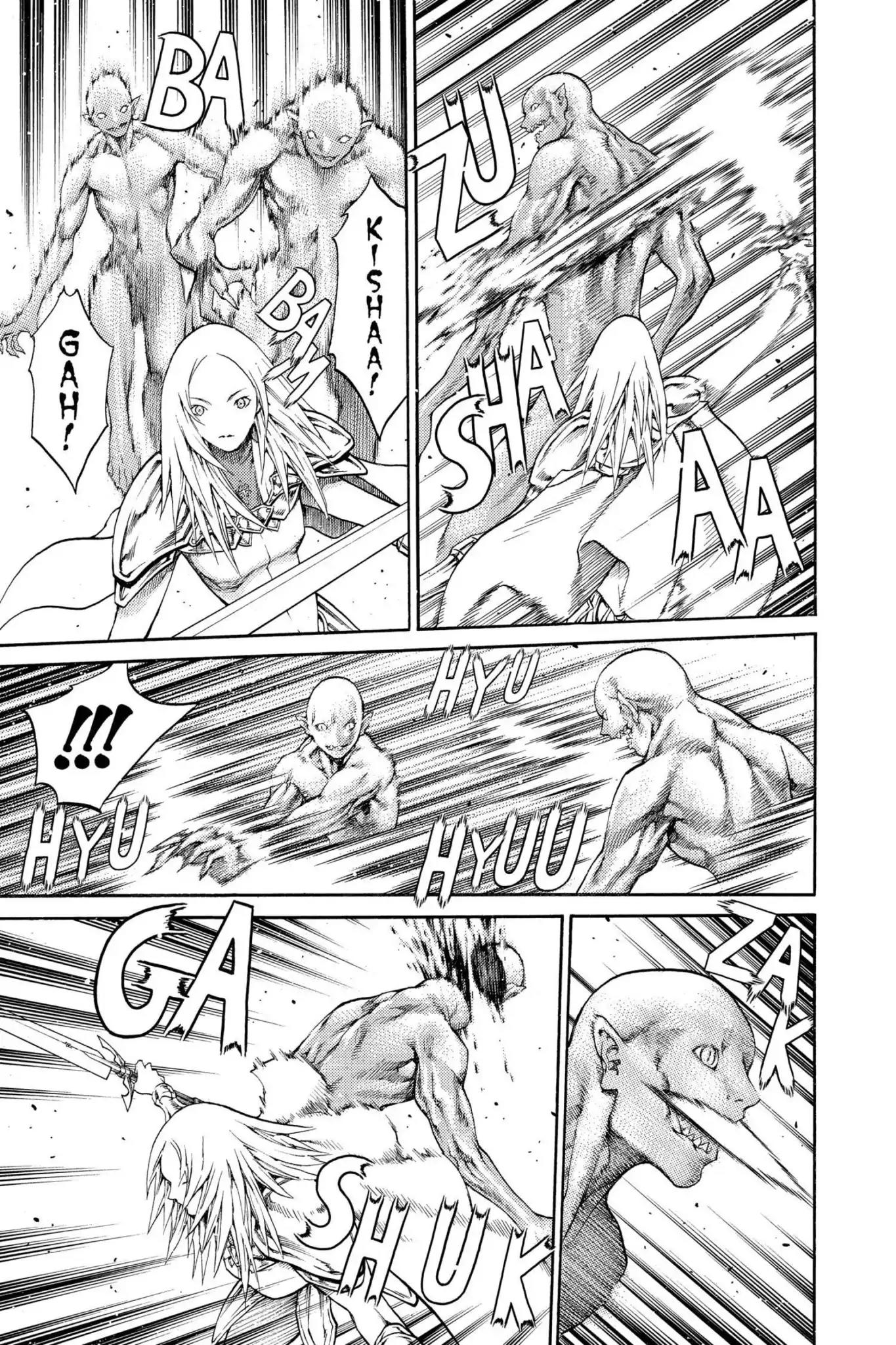 Claymore Chapter 73.6 page 8 - Vol.13 Extra Scene 2: The Phantom and the Wicked Warrior