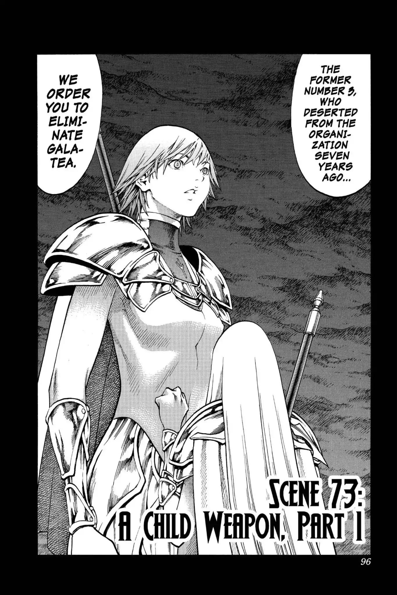 Claymore Chapter 73 page 2 - Chapter 73: Vol.13 Scene 73: A Child Weapon