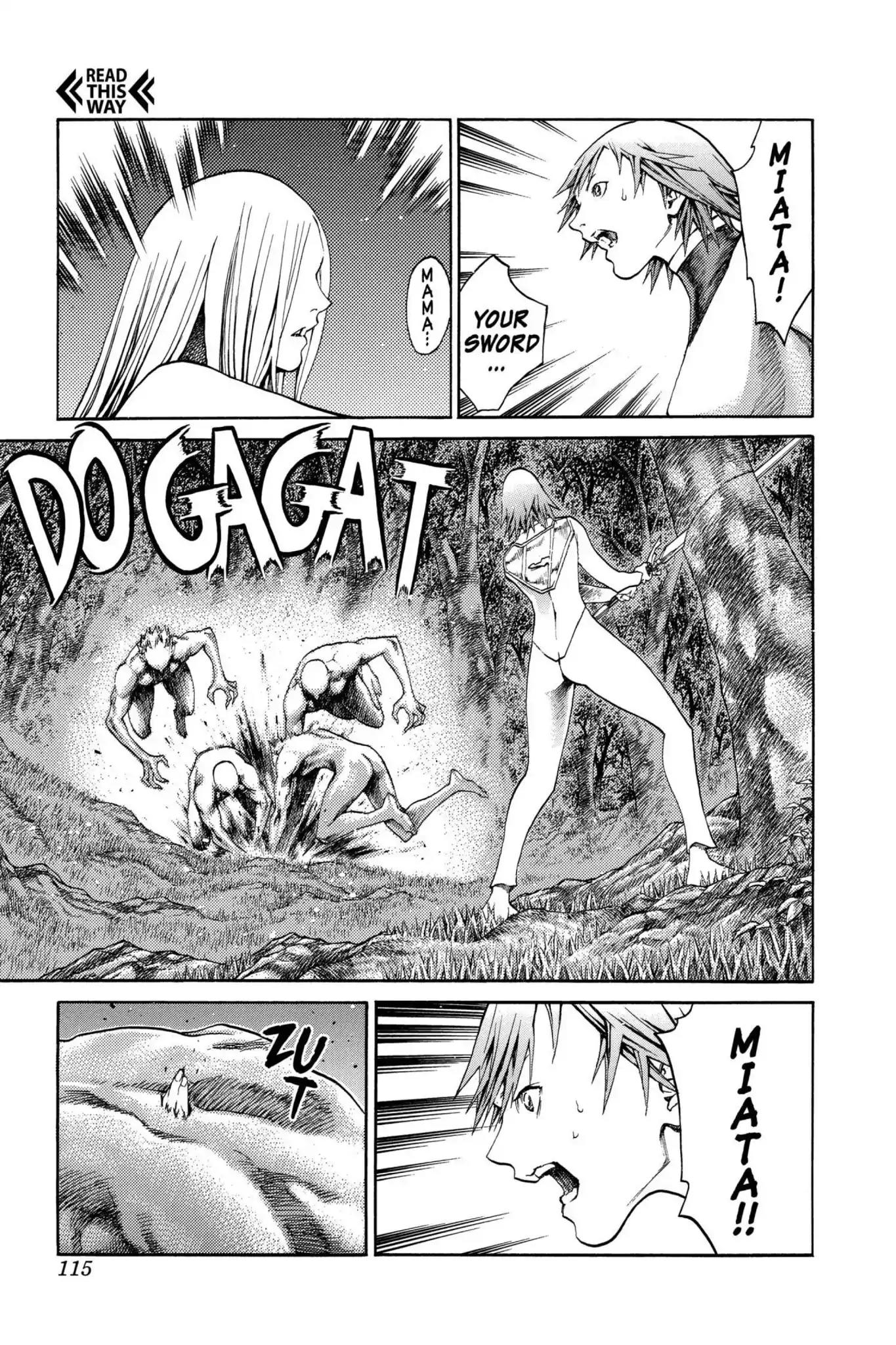 Claymore Chapter 73 page 21 - Chapter 73: Vol.13 Scene 73: A Child Weapon