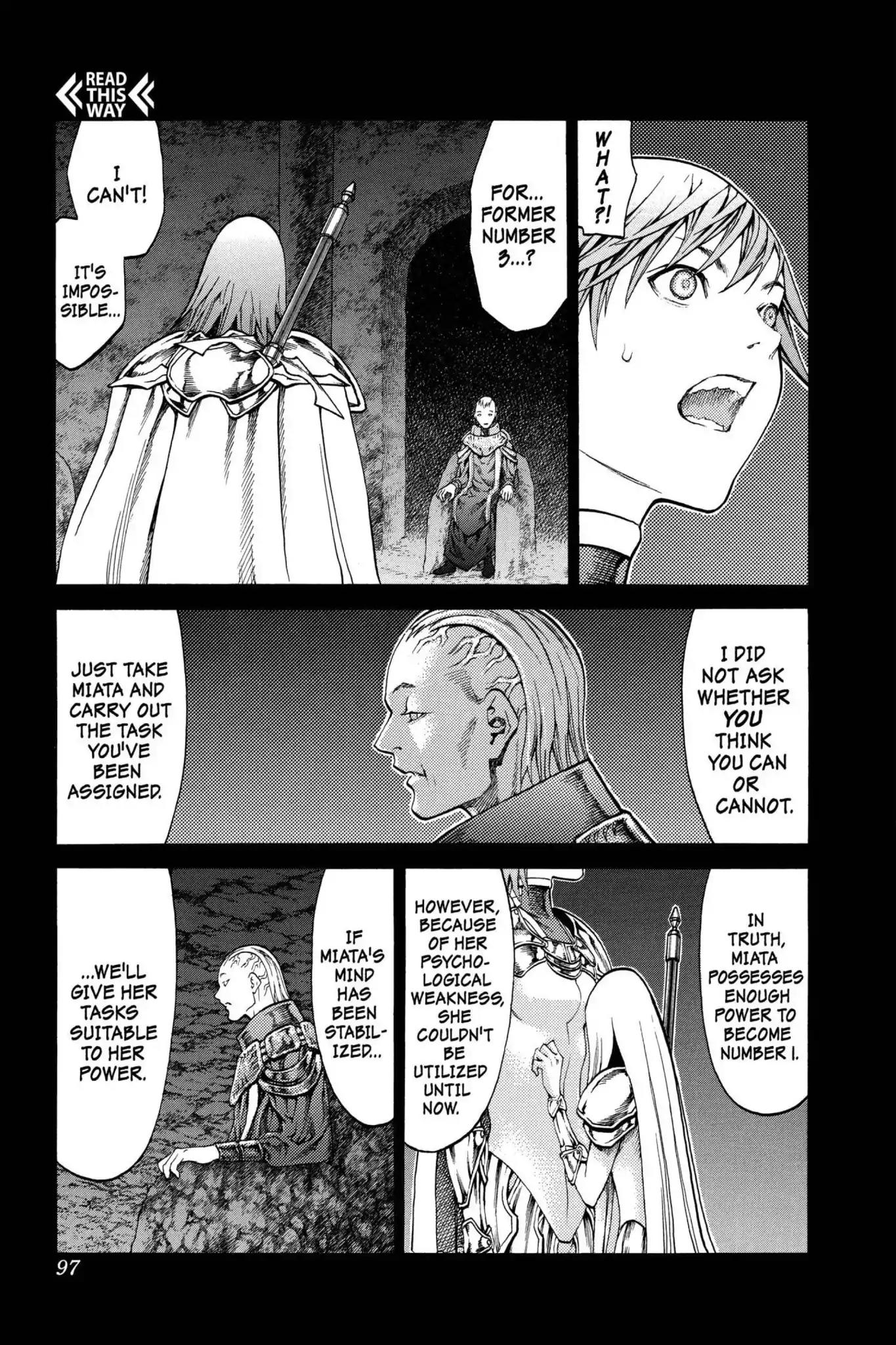 Claymore Chapter 73 page 3 - Chapter 73: Vol.13 Scene 73: A Child Weapon