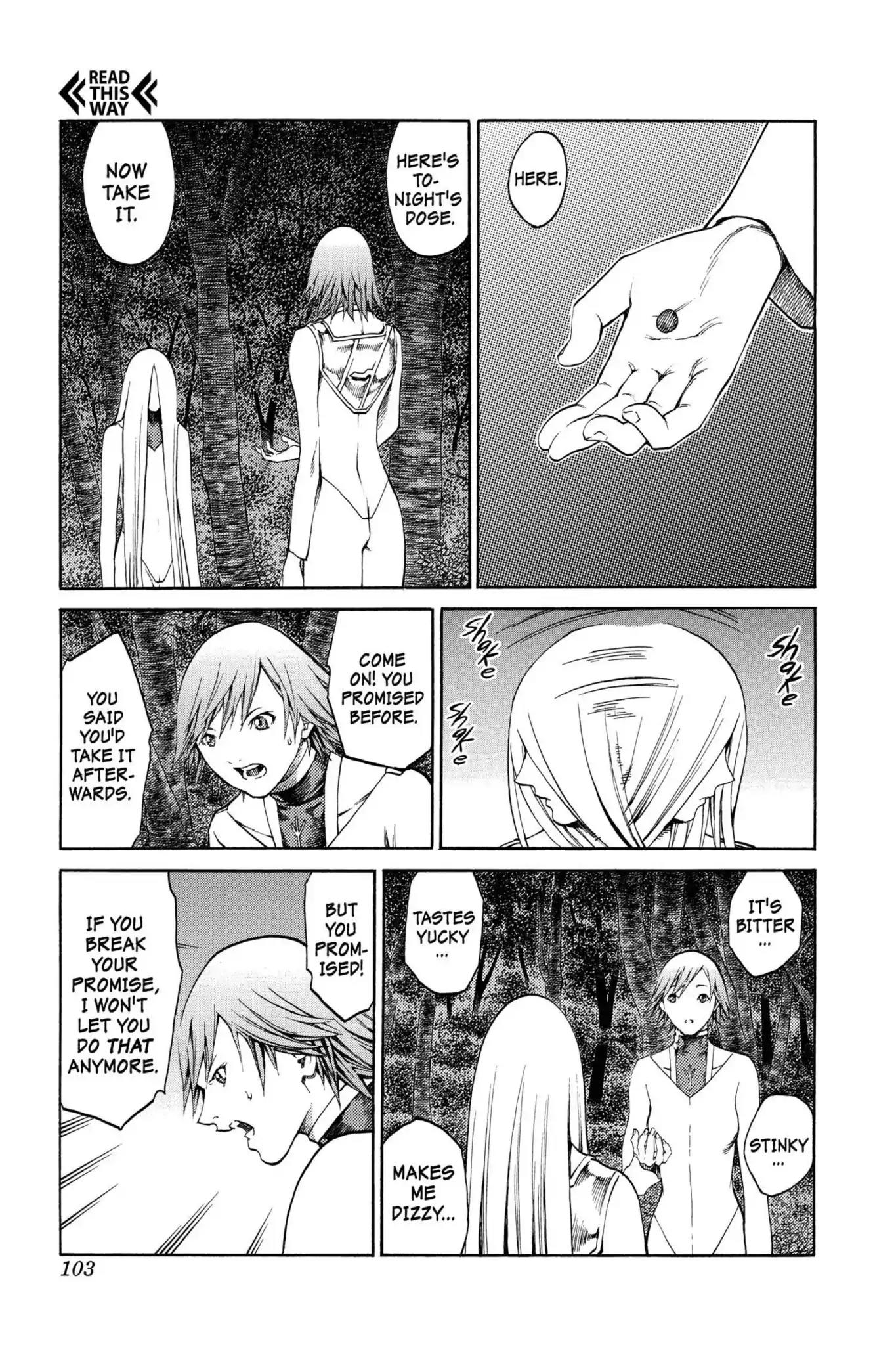 Claymore Chapter 73 page 9 - Chapter 73: Vol.13 Scene 73: A Child Weapon