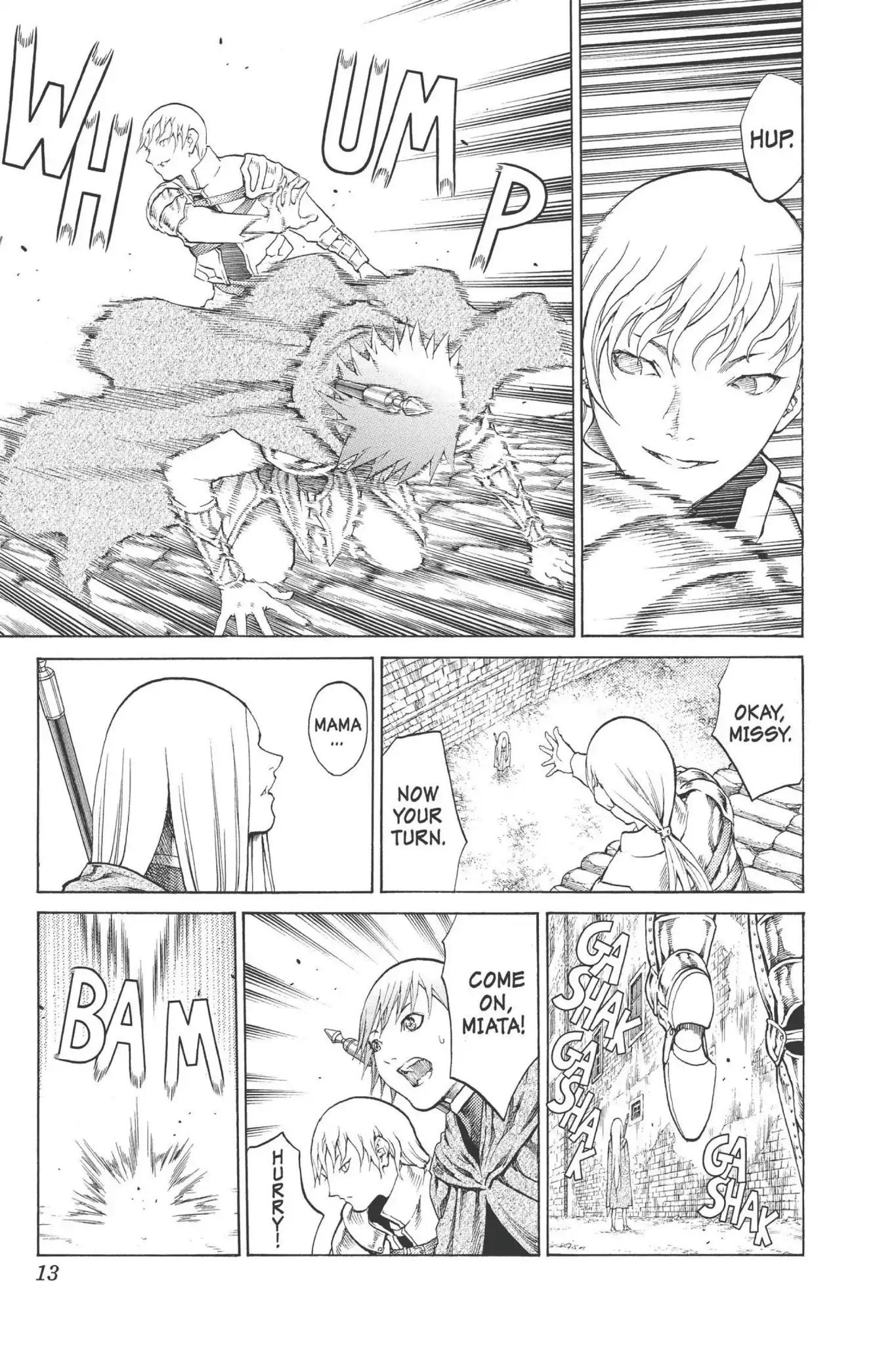 Claymore Chapter 74 page 13 - Chapter 74: Vol.14 Scene 74: A Child Weapon, Part 2