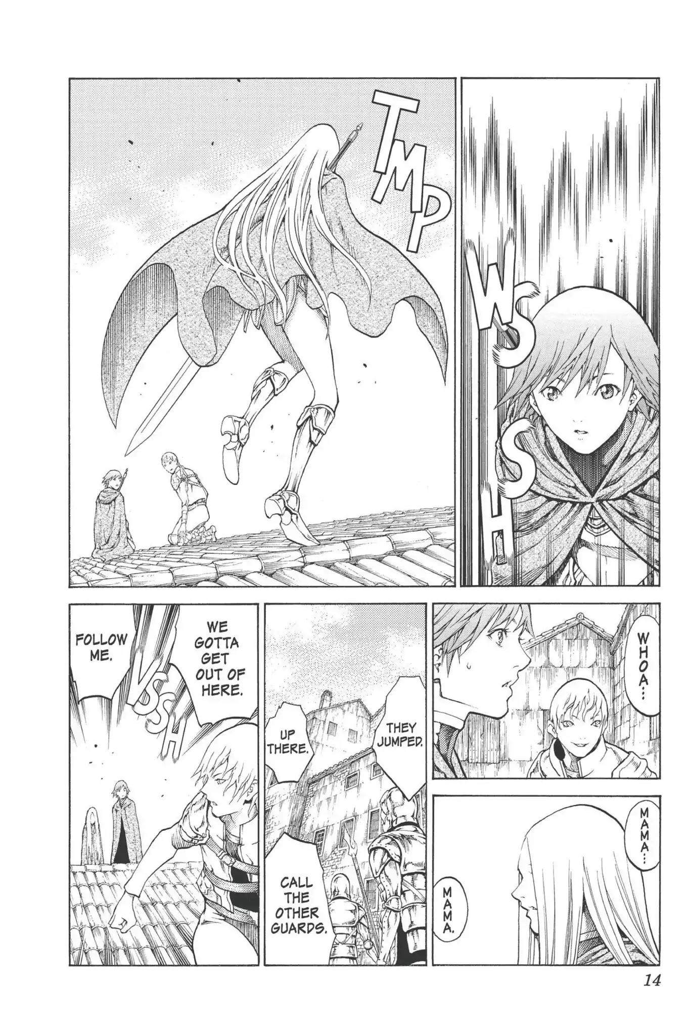 Claymore Chapter 74 page 14 - Chapter 74: Vol.14 Scene 74: A Child Weapon, Part 2