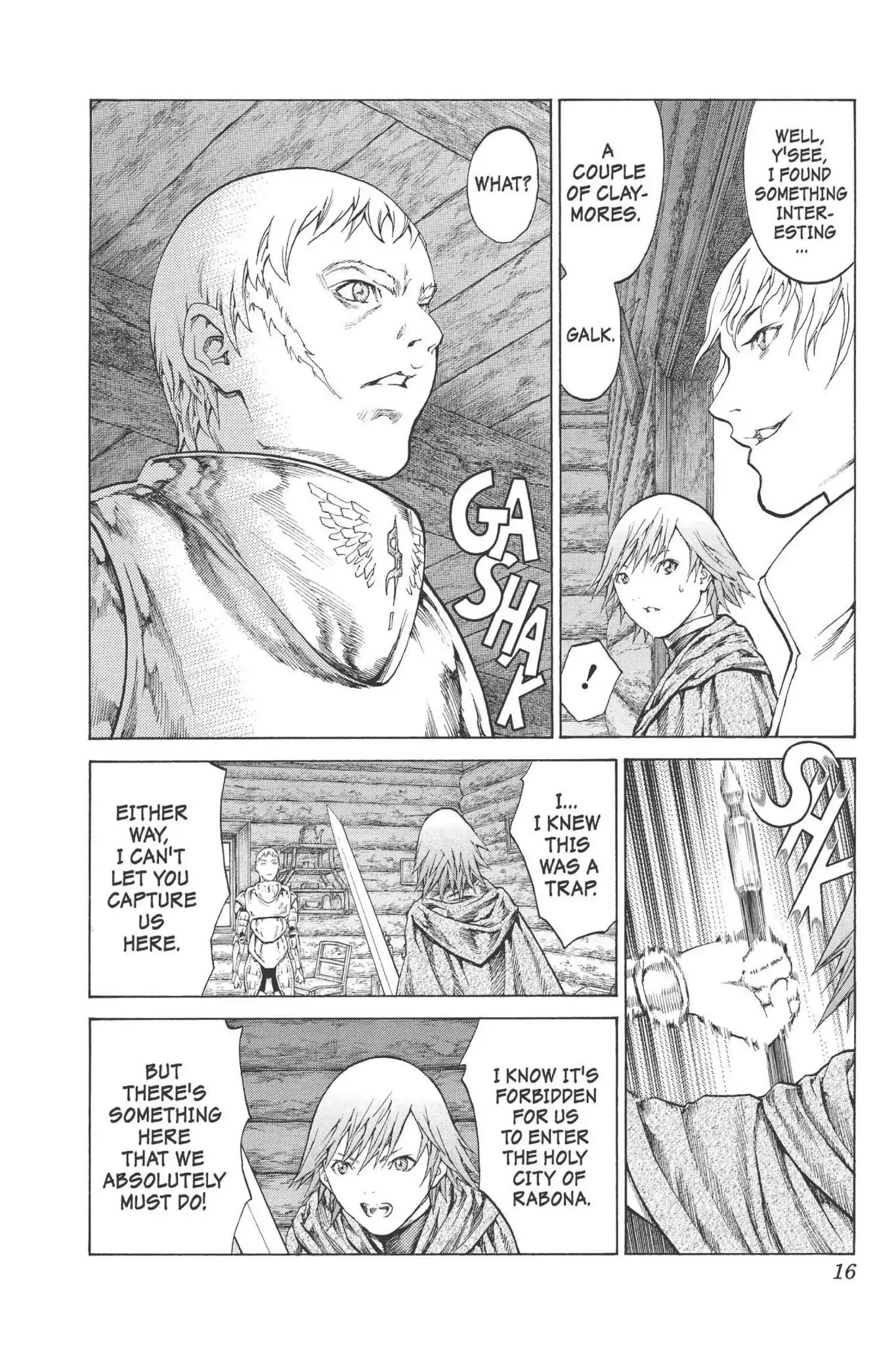 Claymore Chapter 74 page 16 - Chapter 74: Vol.14 Scene 74: A Child Weapon, Part 2