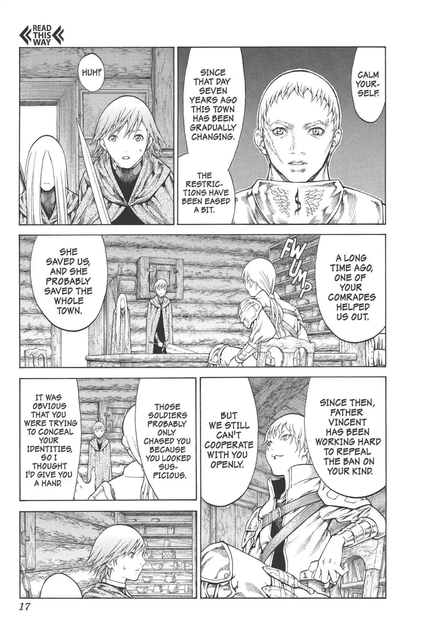 Claymore Chapter 74 page 17 - Chapter 74: Vol.14 Scene 74: A Child Weapon, Part 2
