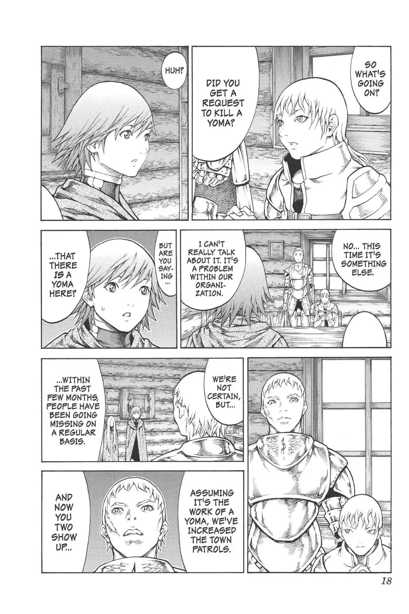 Claymore Chapter 74 page 18 - Chapter 74: Vol.14 Scene 74: A Child Weapon, Part 2