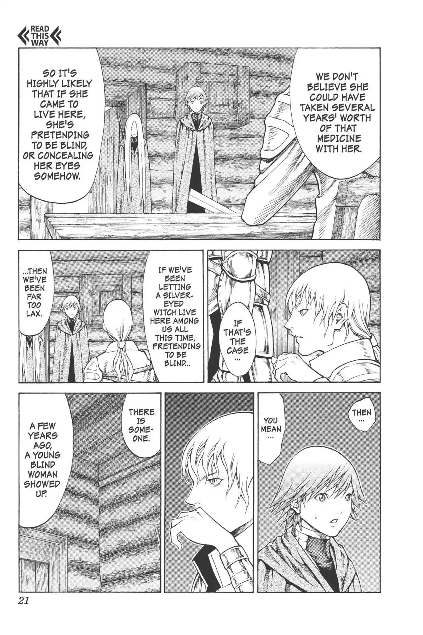 Claymore Chapter 74 page 21 - Chapter 74: Vol.14 Scene 74: A Child Weapon, Part 2
