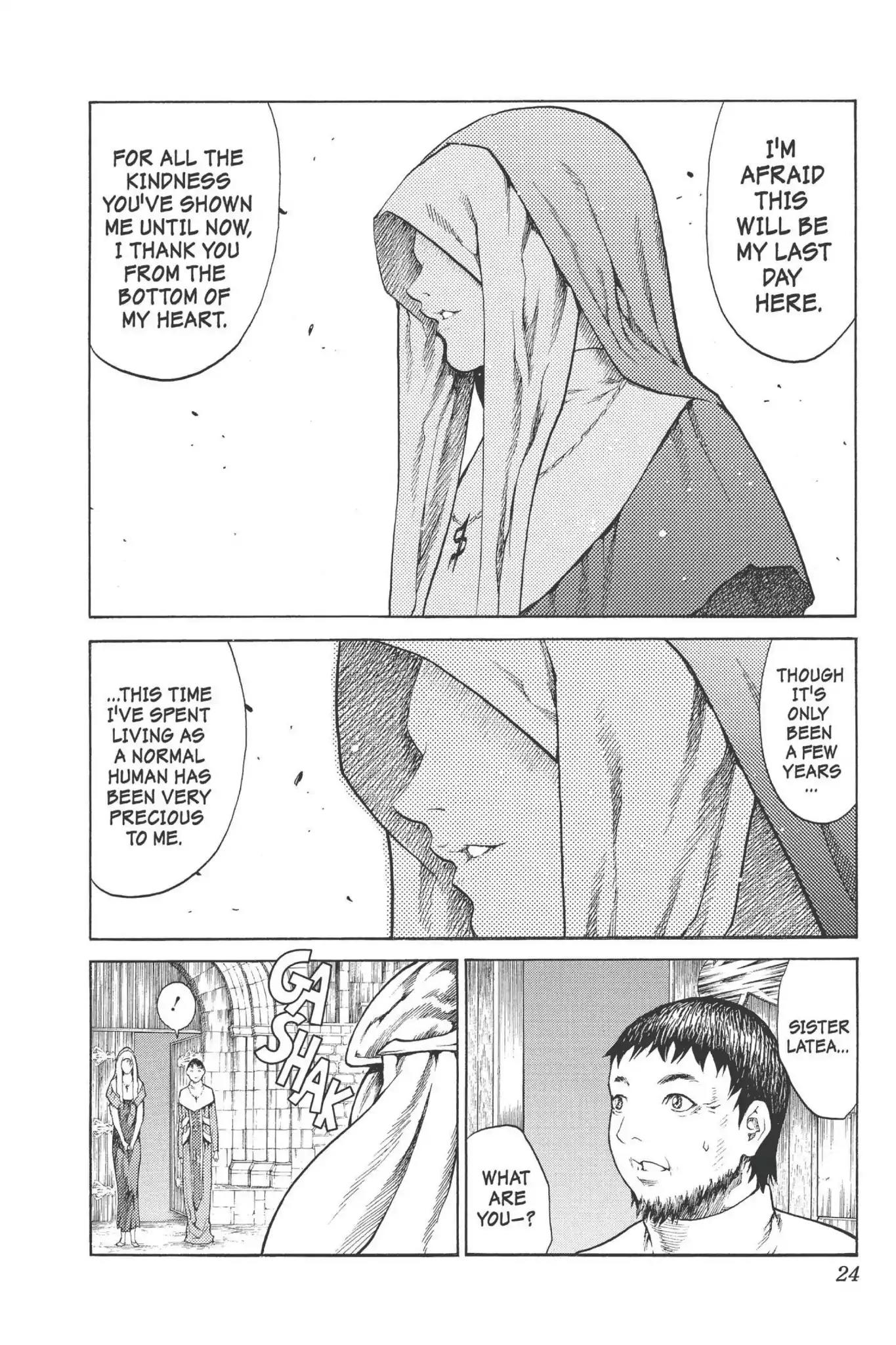Claymore Chapter 74 page 24 - Chapter 74: Vol.14 Scene 74: A Child Weapon, Part 2