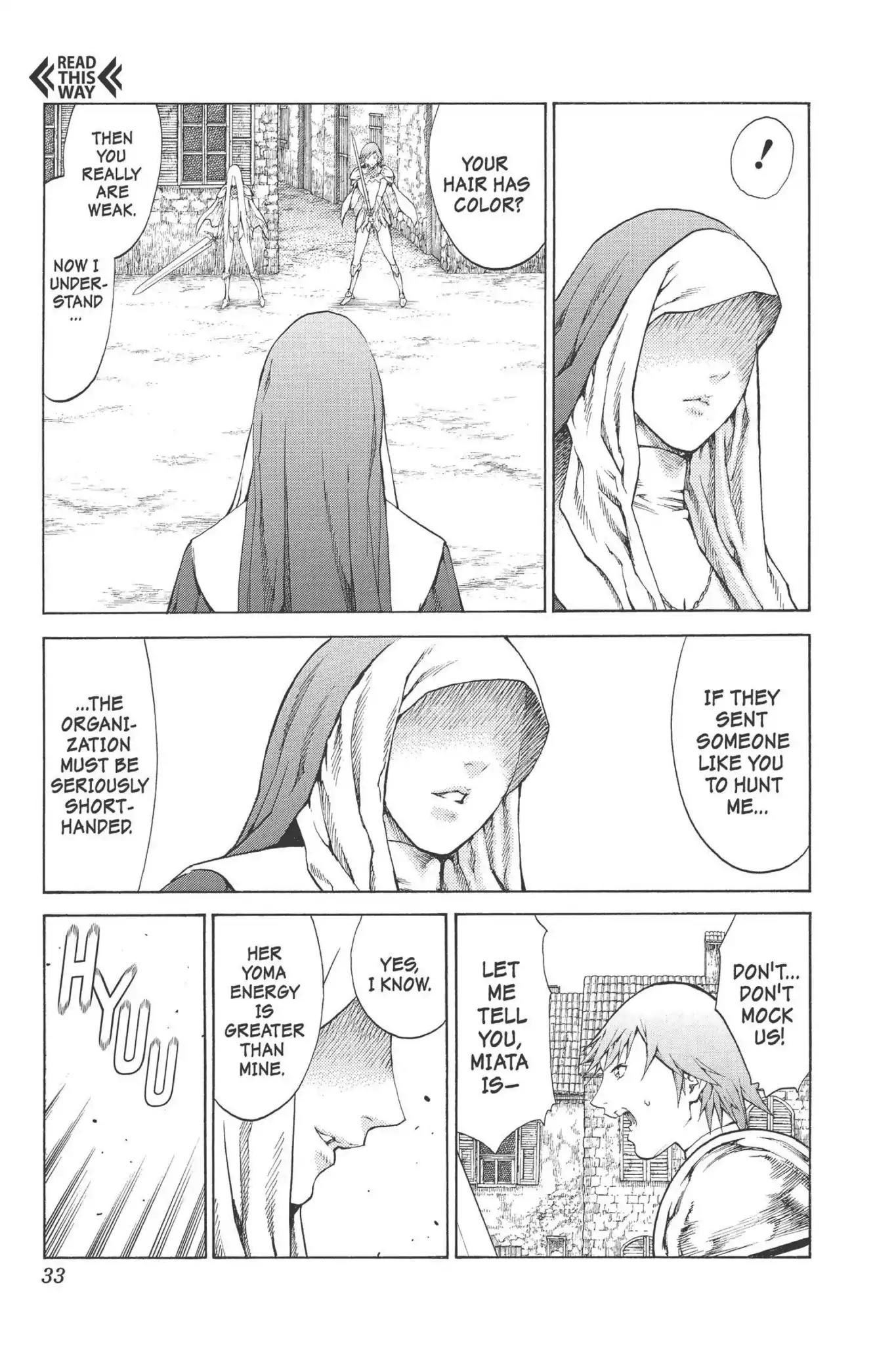 Claymore Chapter 74 page 33 - Chapter 74: Vol.14 Scene 74: A Child Weapon, Part 2