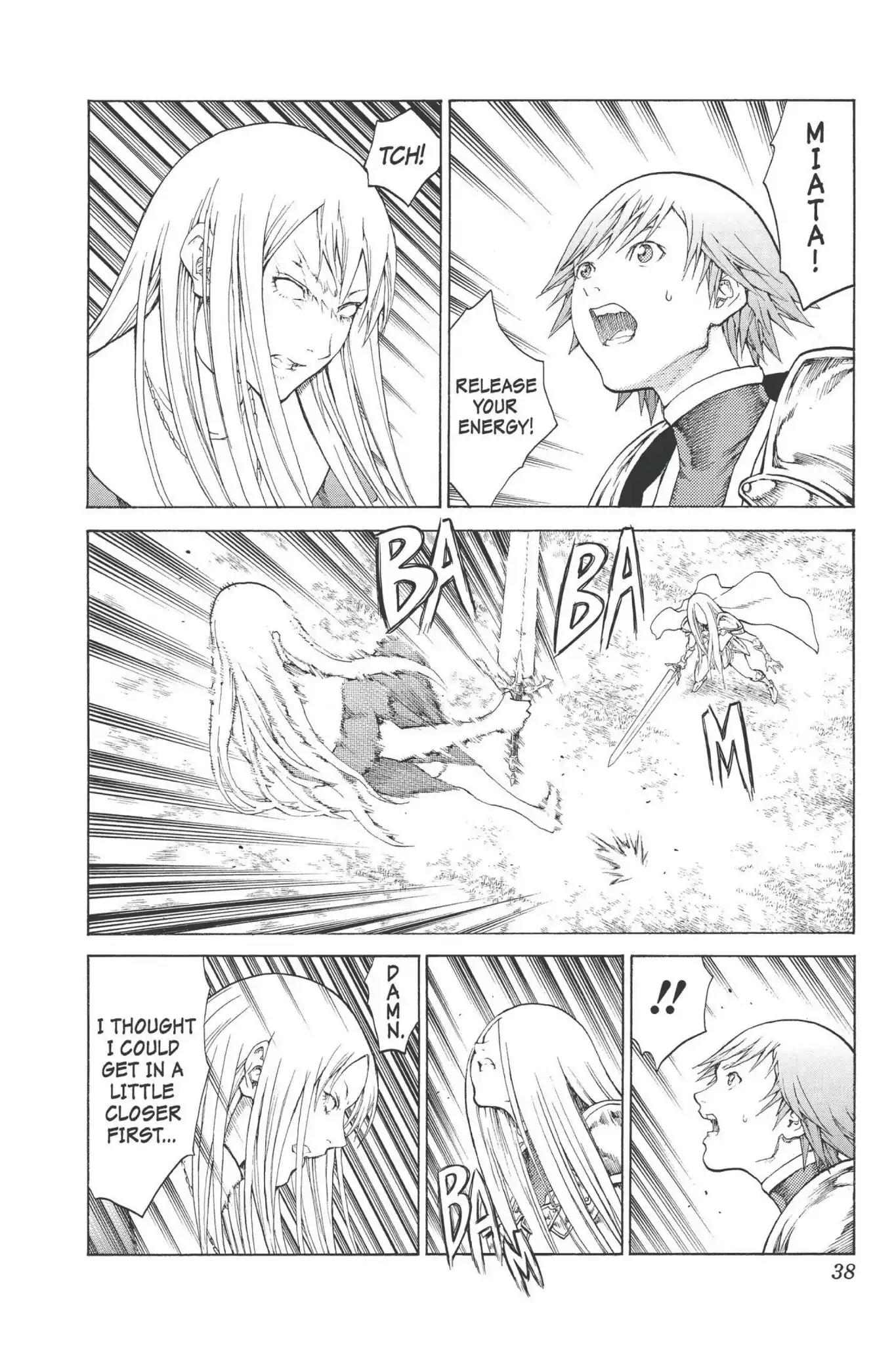 Claymore Chapter 74 page 37 - Chapter 74: Vol.14 Scene 74: A Child Weapon, Part 2