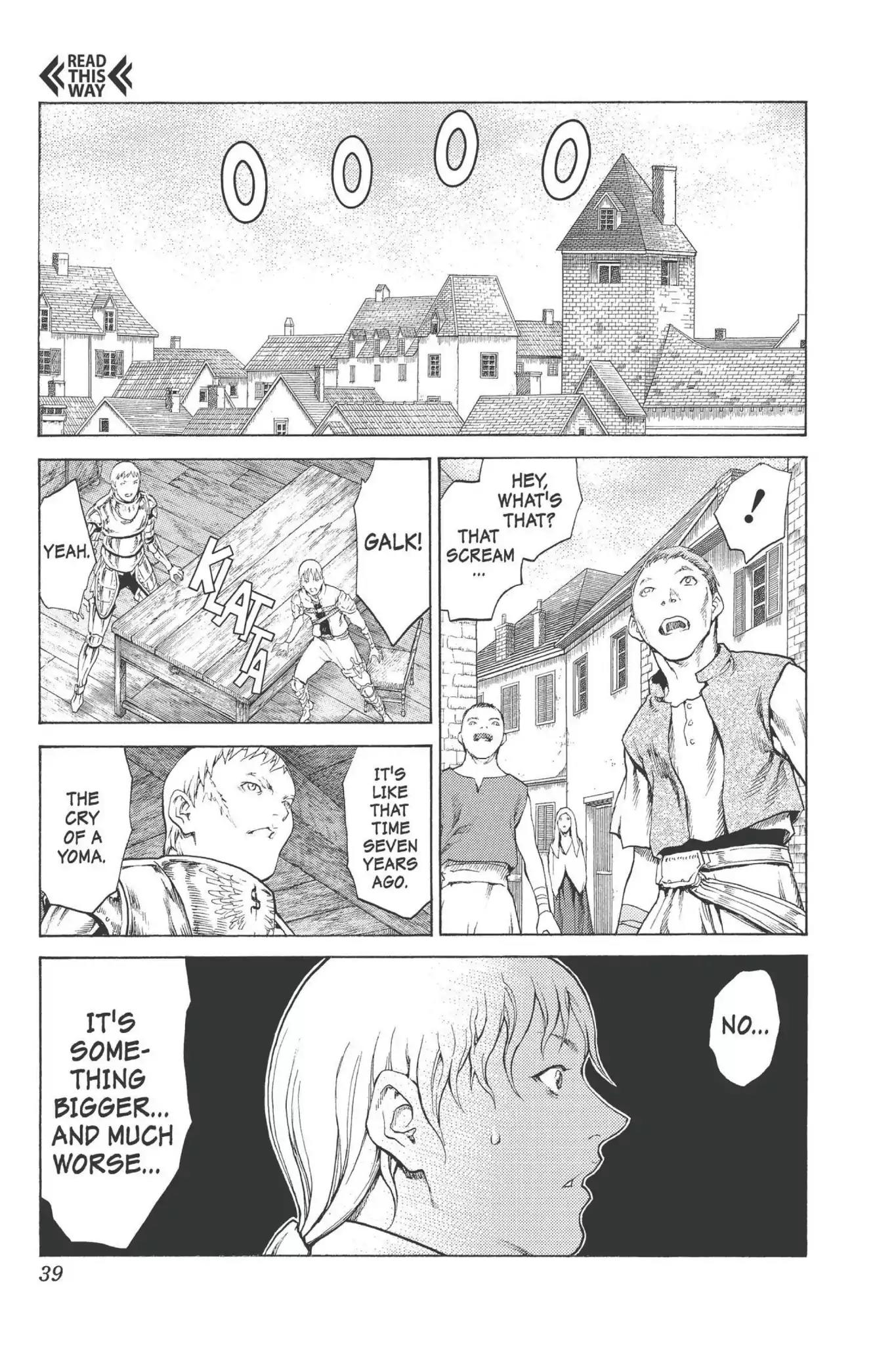 Claymore Chapter 74 page 38 - Chapter 74: Vol.14 Scene 74: A Child Weapon, Part 2