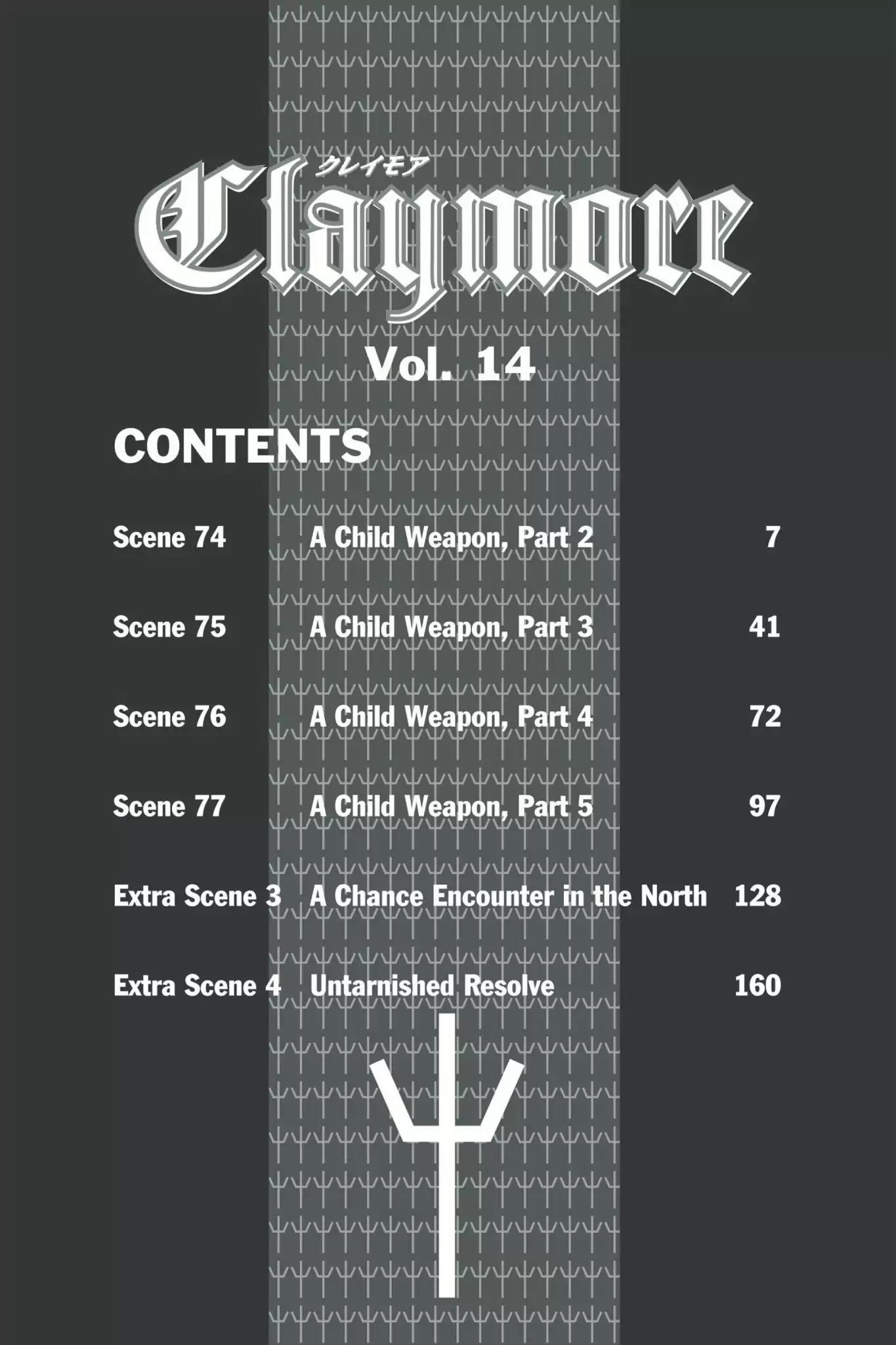 Claymore Chapter 74 page 6 - Chapter 74: Vol.14 Scene 74: A Child Weapon, Part 2