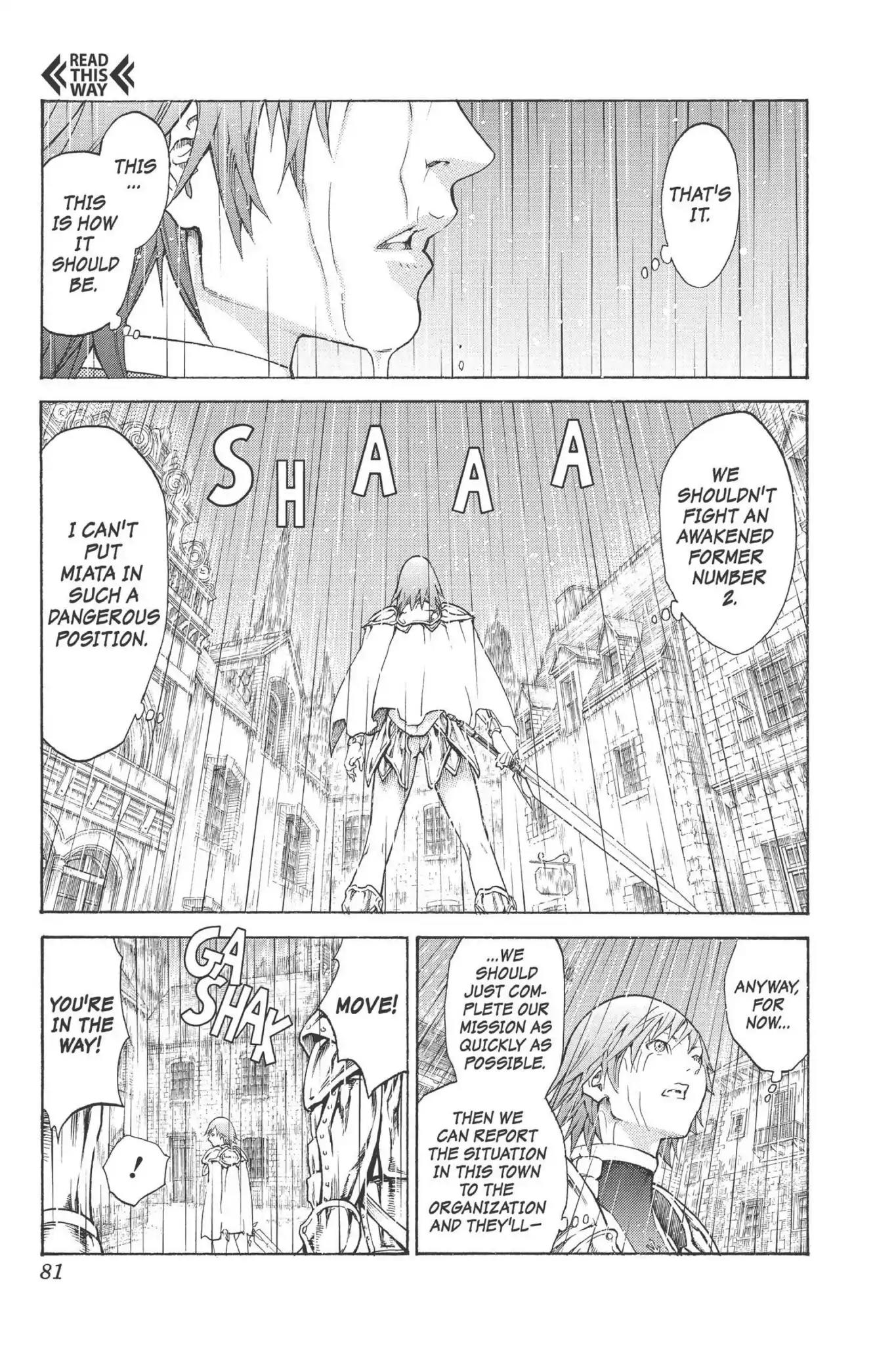Claymore Chapter 76 page 10 - Chapter 76: Vol.14 Scene 76: A Child Weapon, Part 4