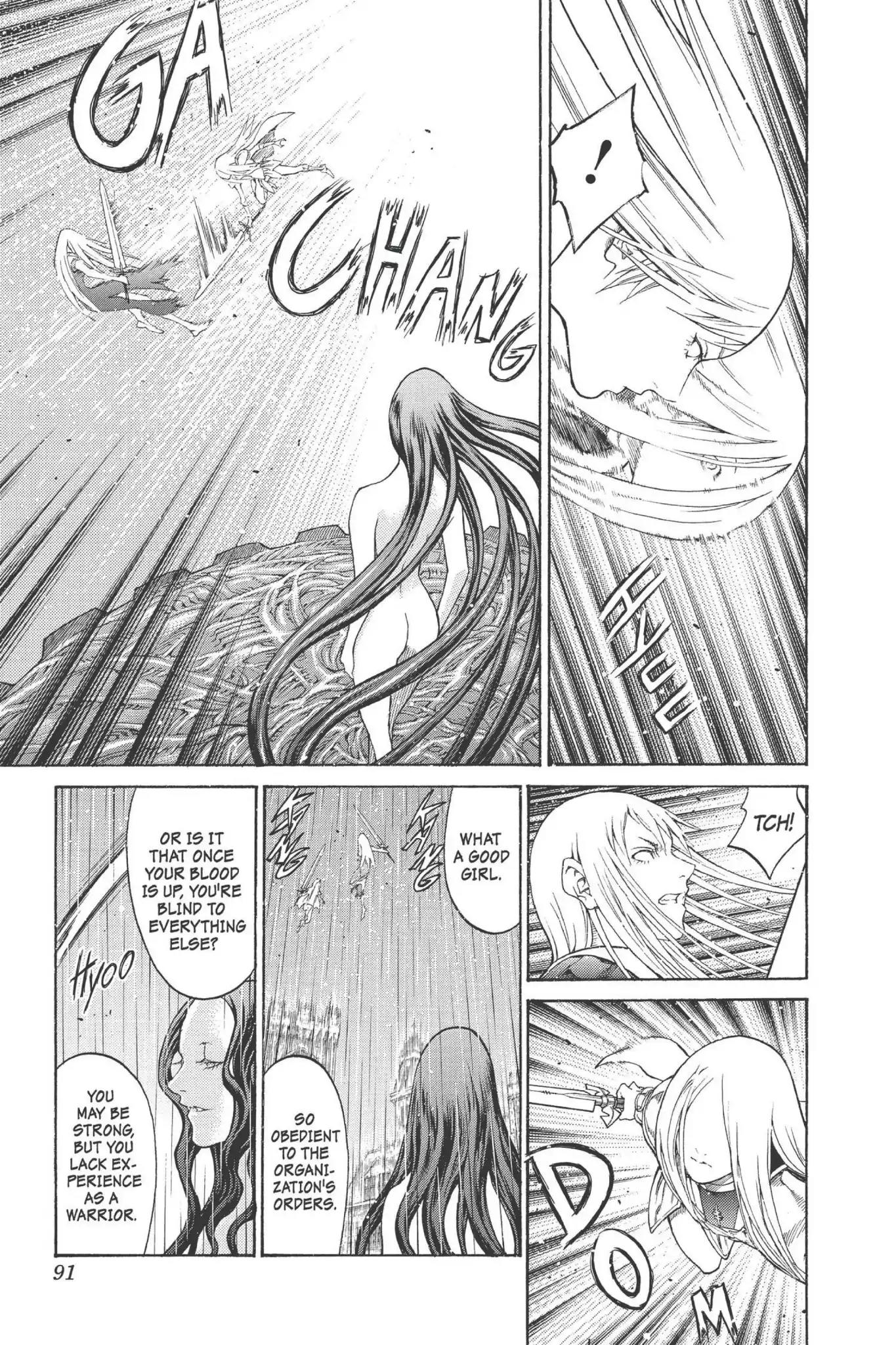 Claymore Chapter 76 page 20 - Chapter 76: Vol.14 Scene 76: A Child Weapon, Part 4