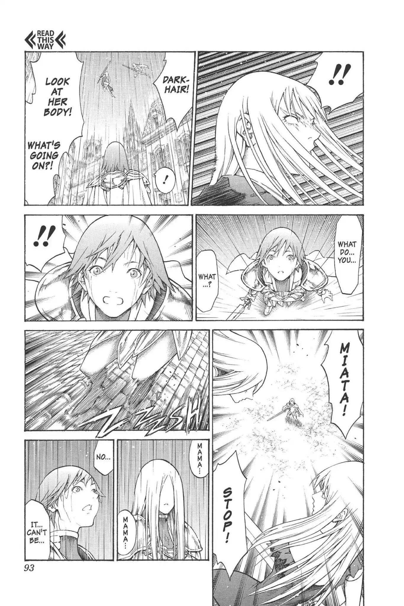 Claymore Chapter 76 page 22 - Chapter 76: Vol.14 Scene 76: A Child Weapon, Part 4