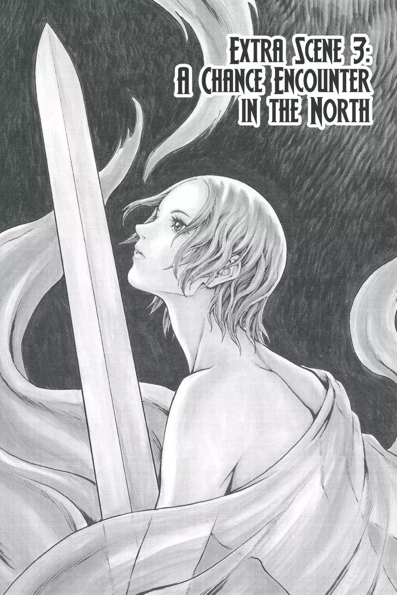 Claymore Chapter 77.5 page 1 - Vol.14 Extra Scene 3: A Chance Encounter in the North