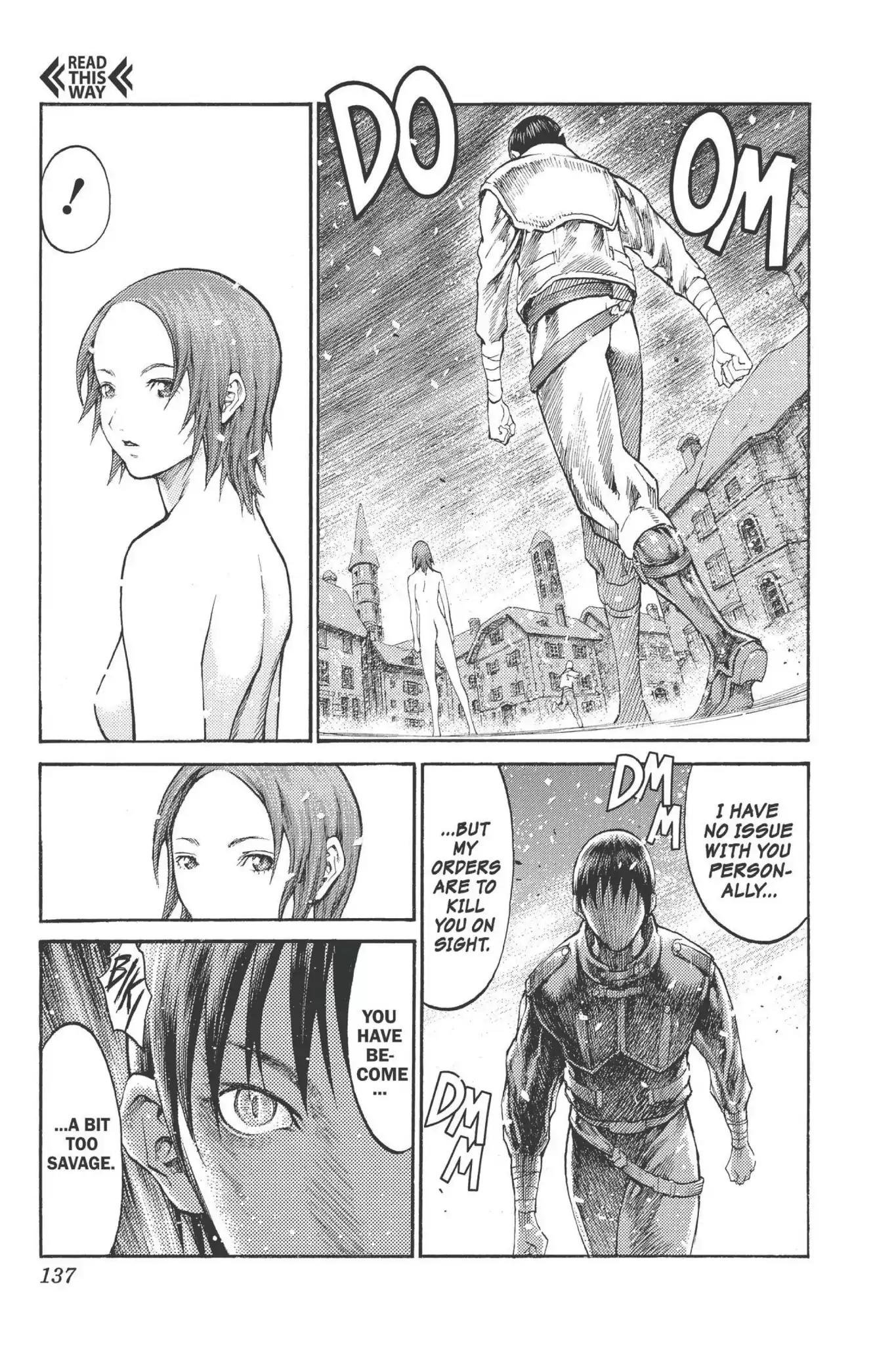Claymore Chapter 77.5 page 10 - Vol.14 Extra Scene 3: A Chance Encounter in the North