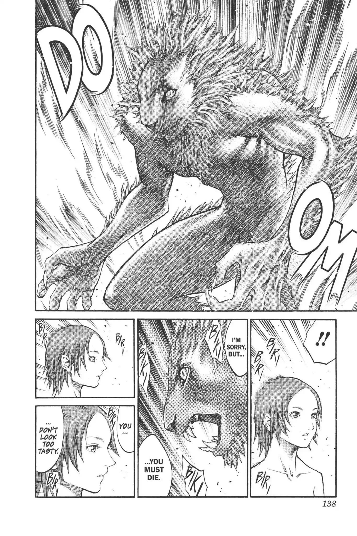 Claymore Chapter 77.5 page 11 - Vol.14 Extra Scene 3: A Chance Encounter in the North