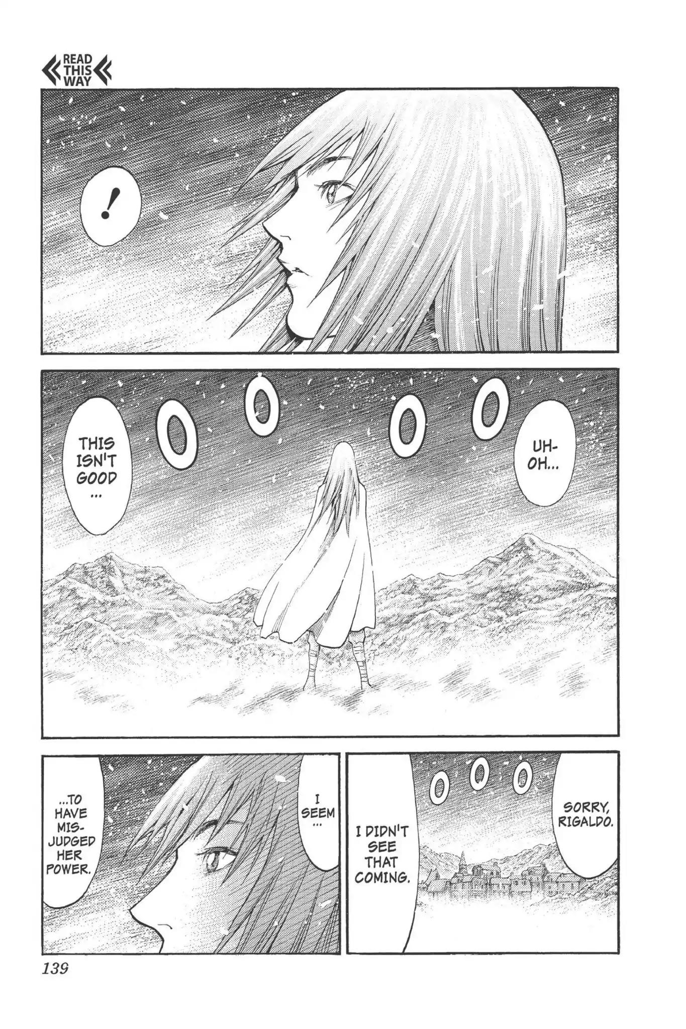 Claymore Chapter 77.5 page 12 - Vol.14 Extra Scene 3: A Chance Encounter in the North