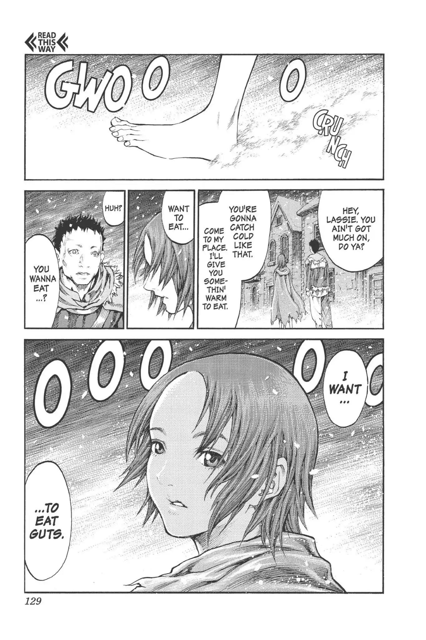 Claymore Chapter 77.5 page 2 - Vol.14 Extra Scene 3: A Chance Encounter in the North