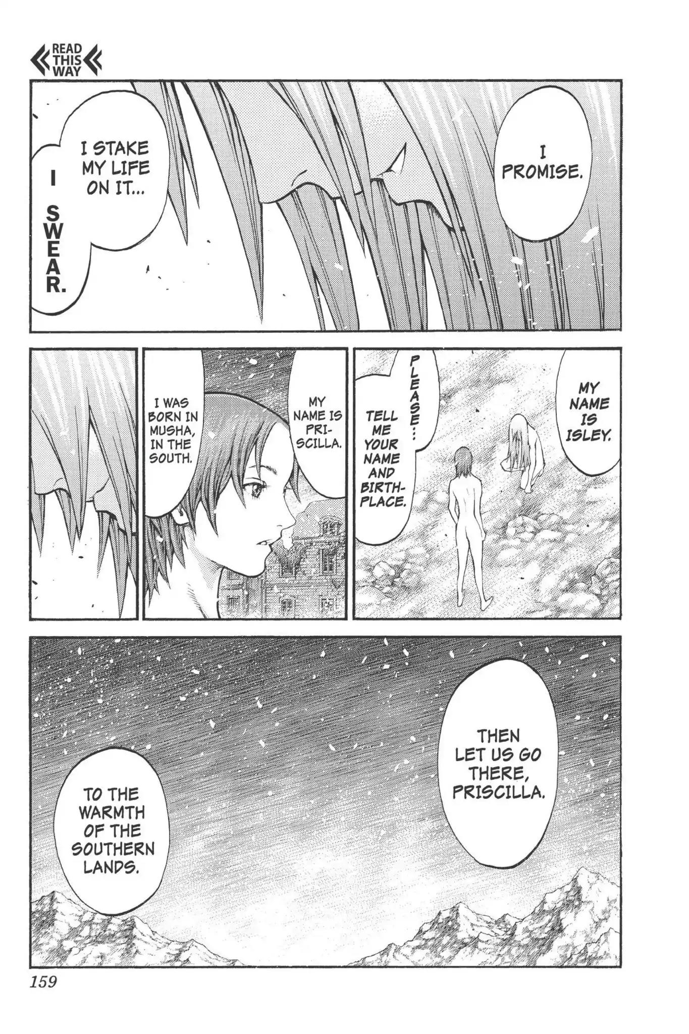 Claymore Chapter 77.5 page 32 - Vol.14 Extra Scene 3: A Chance Encounter in the North