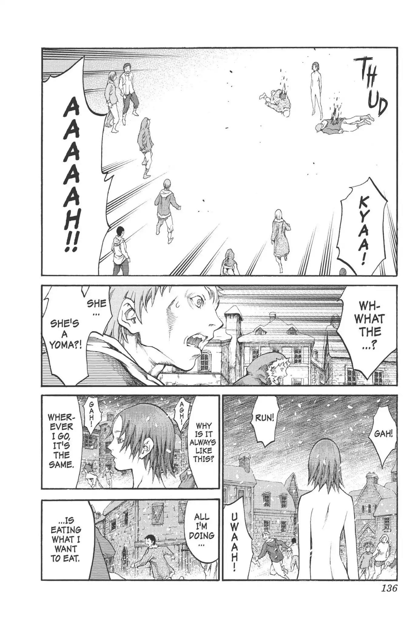 Claymore Chapter 77.5 page 9 - Vol.14 Extra Scene 3: A Chance Encounter in the North