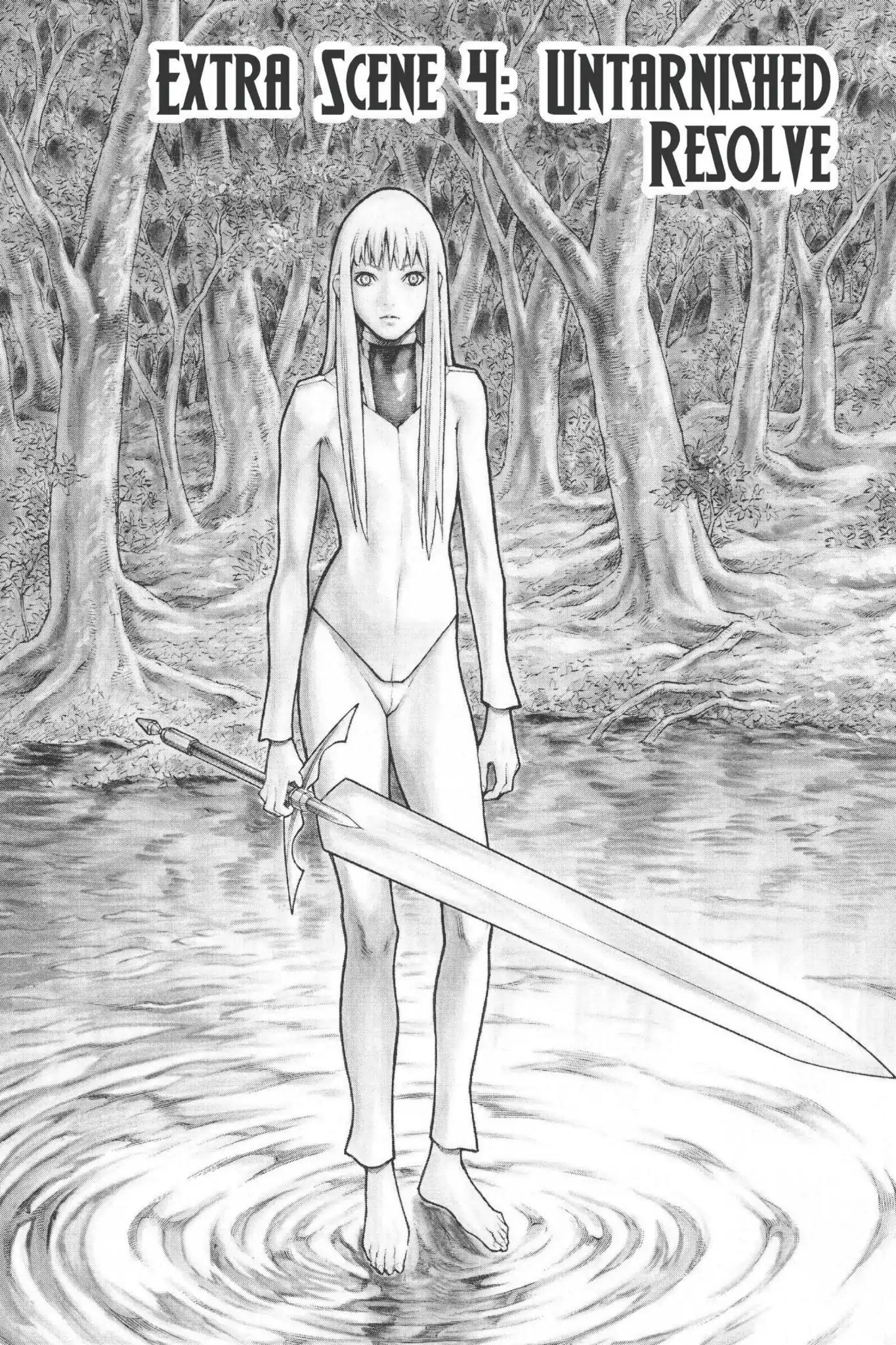 Claymore Chapter 77.6 page 1 - Vol.14 Extra Scene 4: Untarnished Resolve