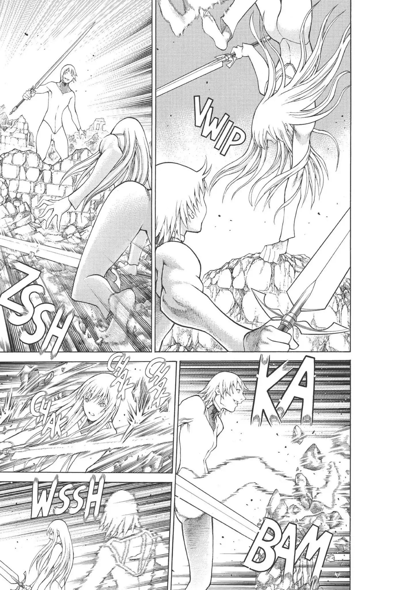 Claymore Chapter 77.6 page 16 - Vol.14 Extra Scene 4: Untarnished Resolve