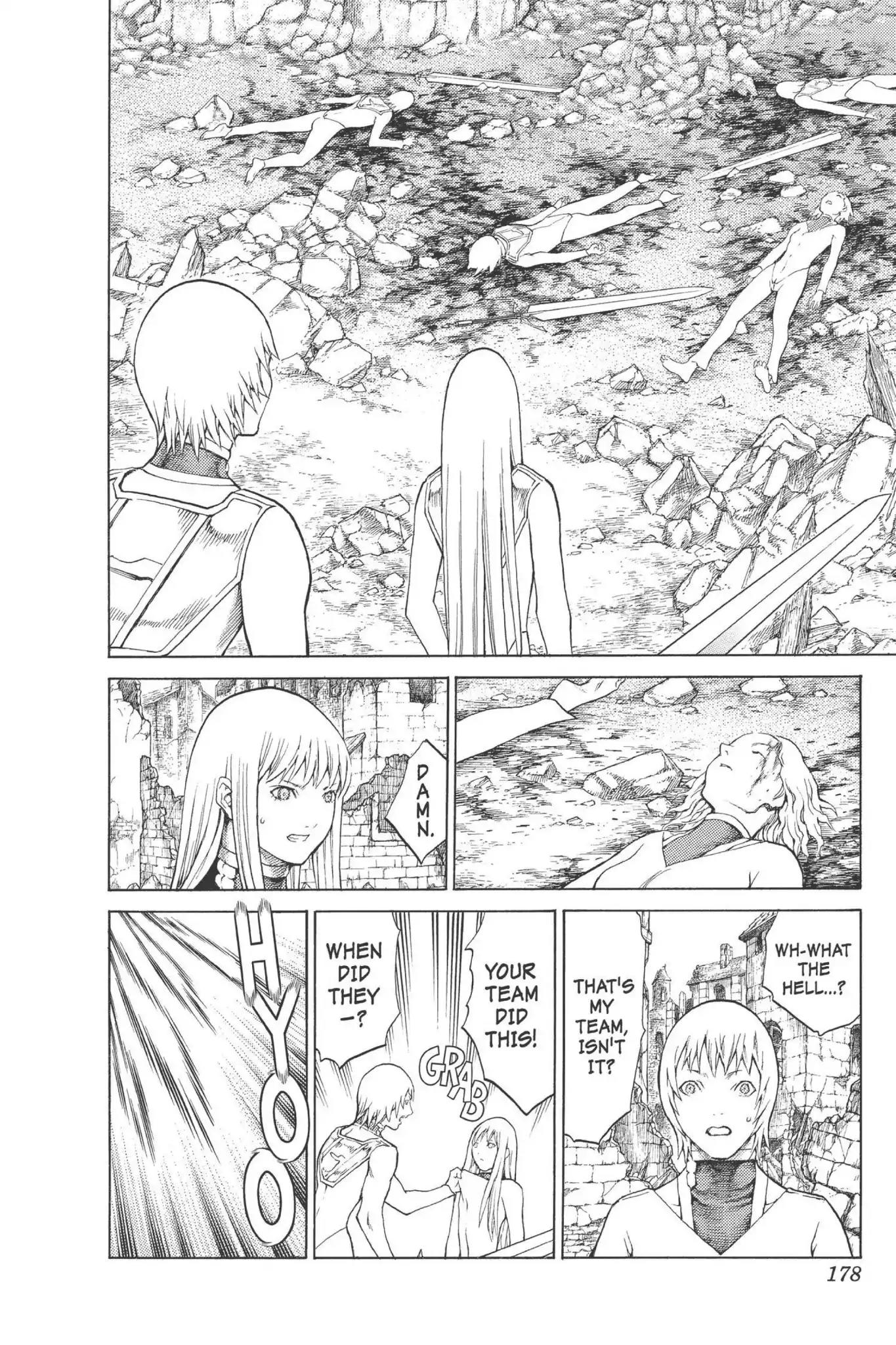 Claymore Chapter 77.6 page 19 - Vol.14 Extra Scene 4: Untarnished Resolve