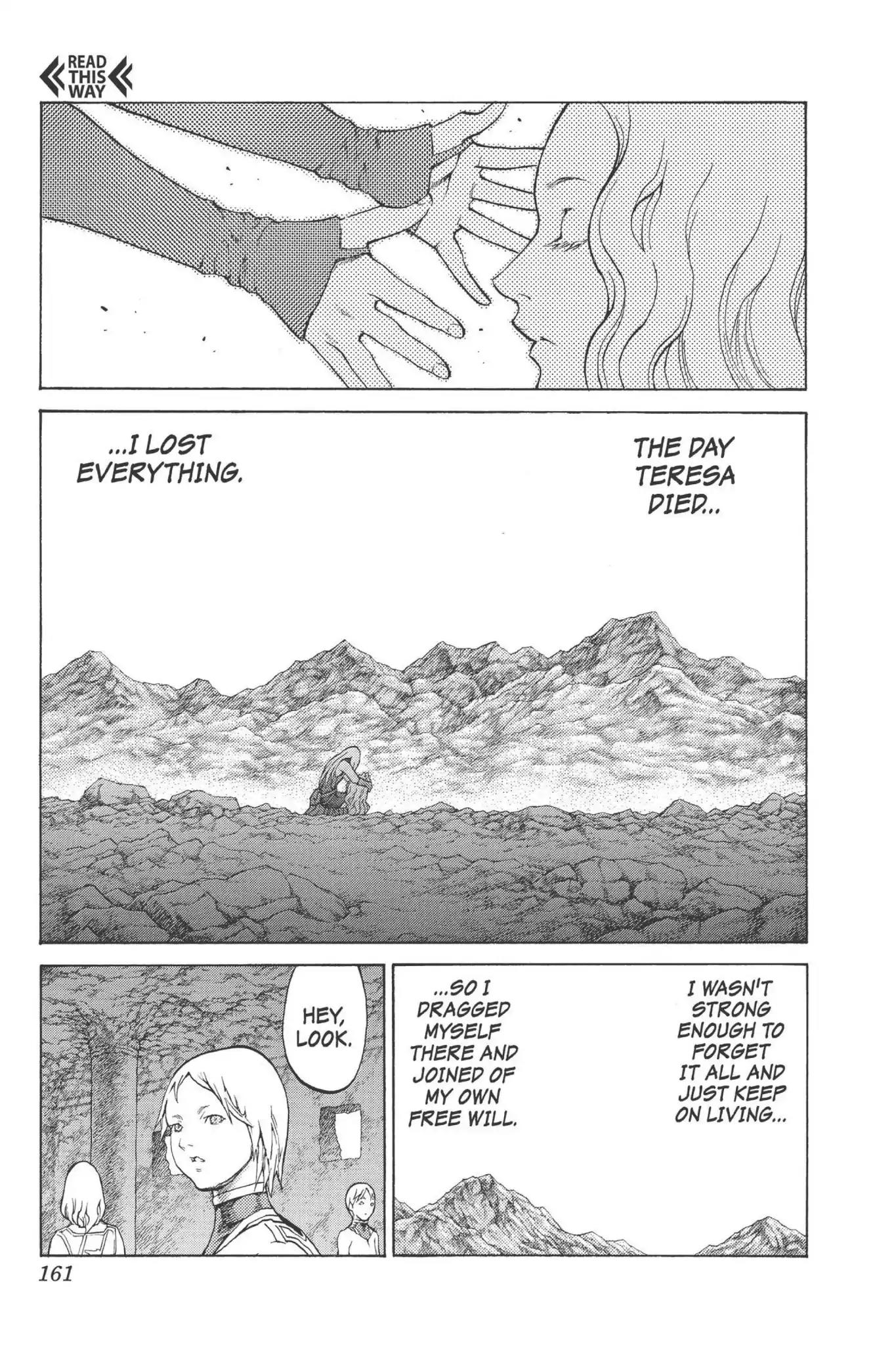 Claymore Chapter 77.6 page 2 - Vol.14 Extra Scene 4: Untarnished Resolve