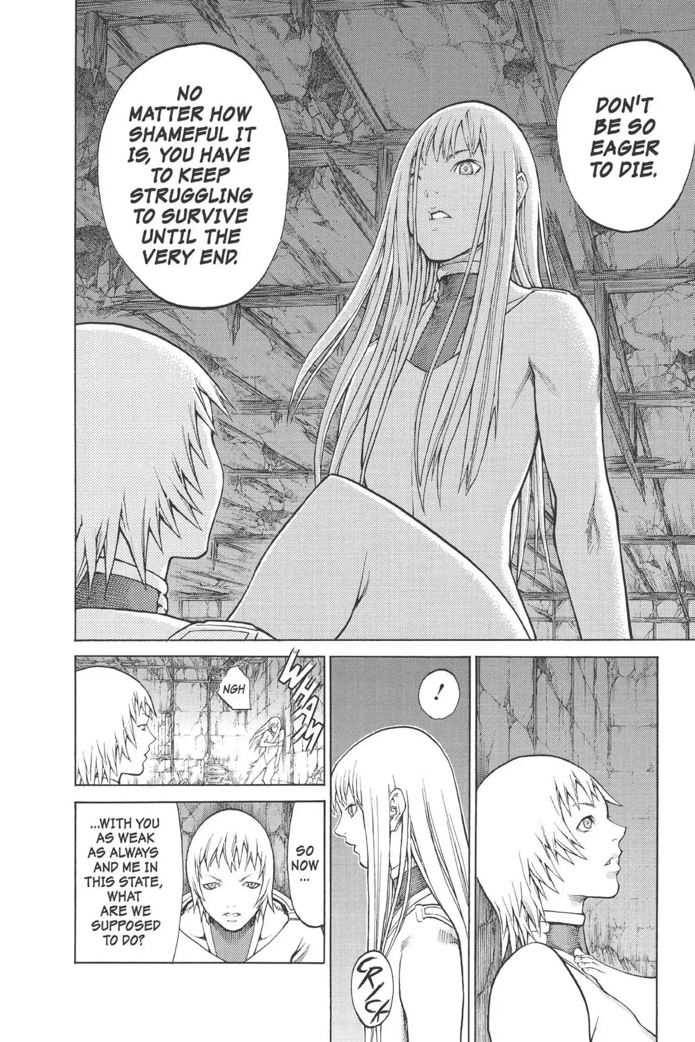 Claymore Chapter 77.6 page 23 - Vol.14 Extra Scene 4: Untarnished Resolve