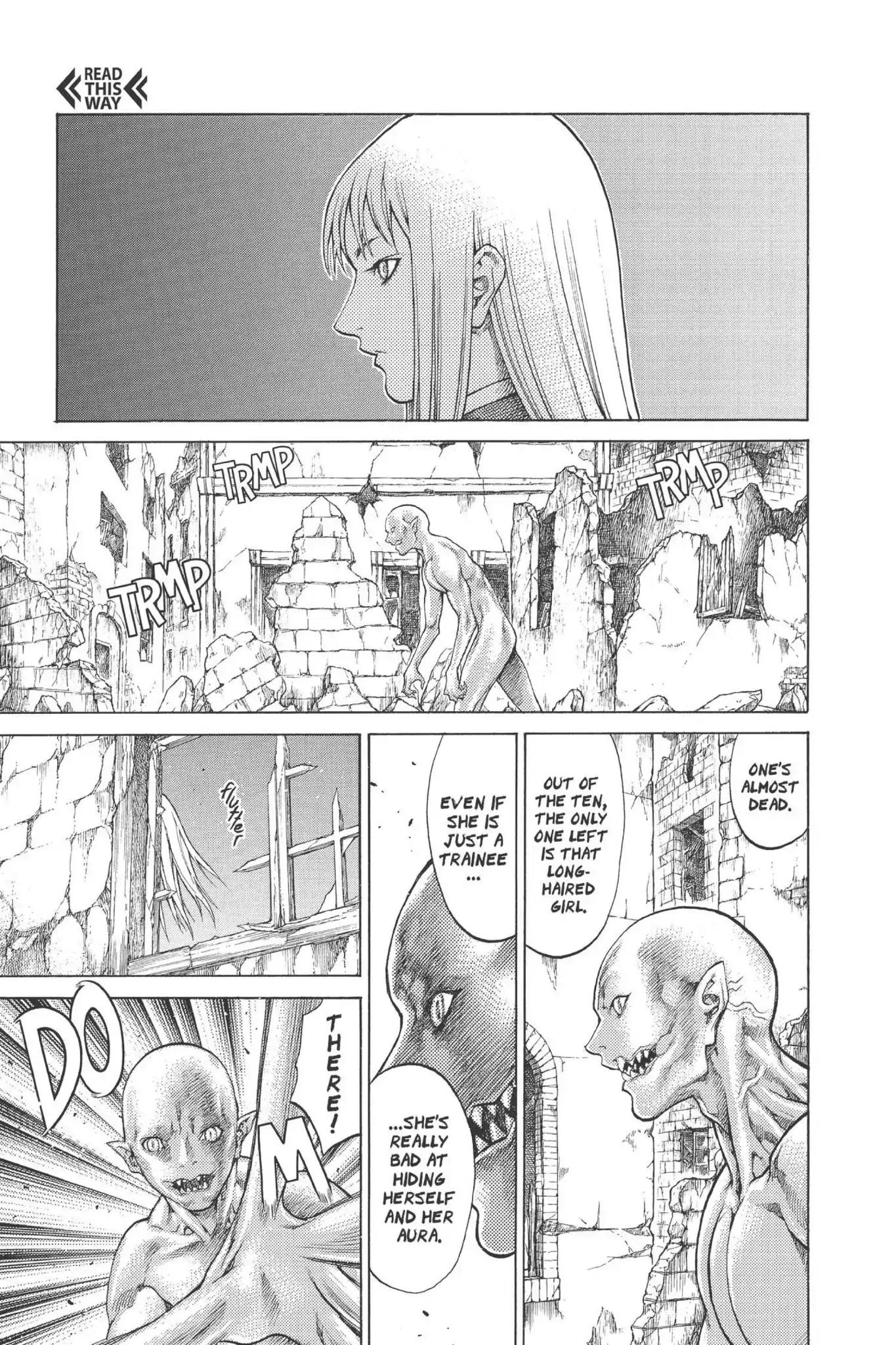 Claymore Chapter 77.6 page 24 - Vol.14 Extra Scene 4: Untarnished Resolve