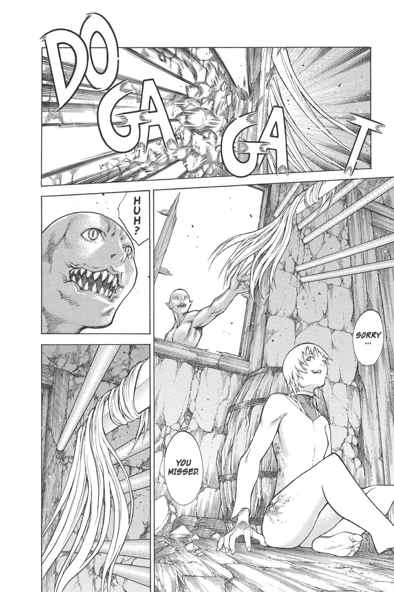 Claymore Chapter 77.6 page 25 - Vol.14 Extra Scene 4: Untarnished Resolve