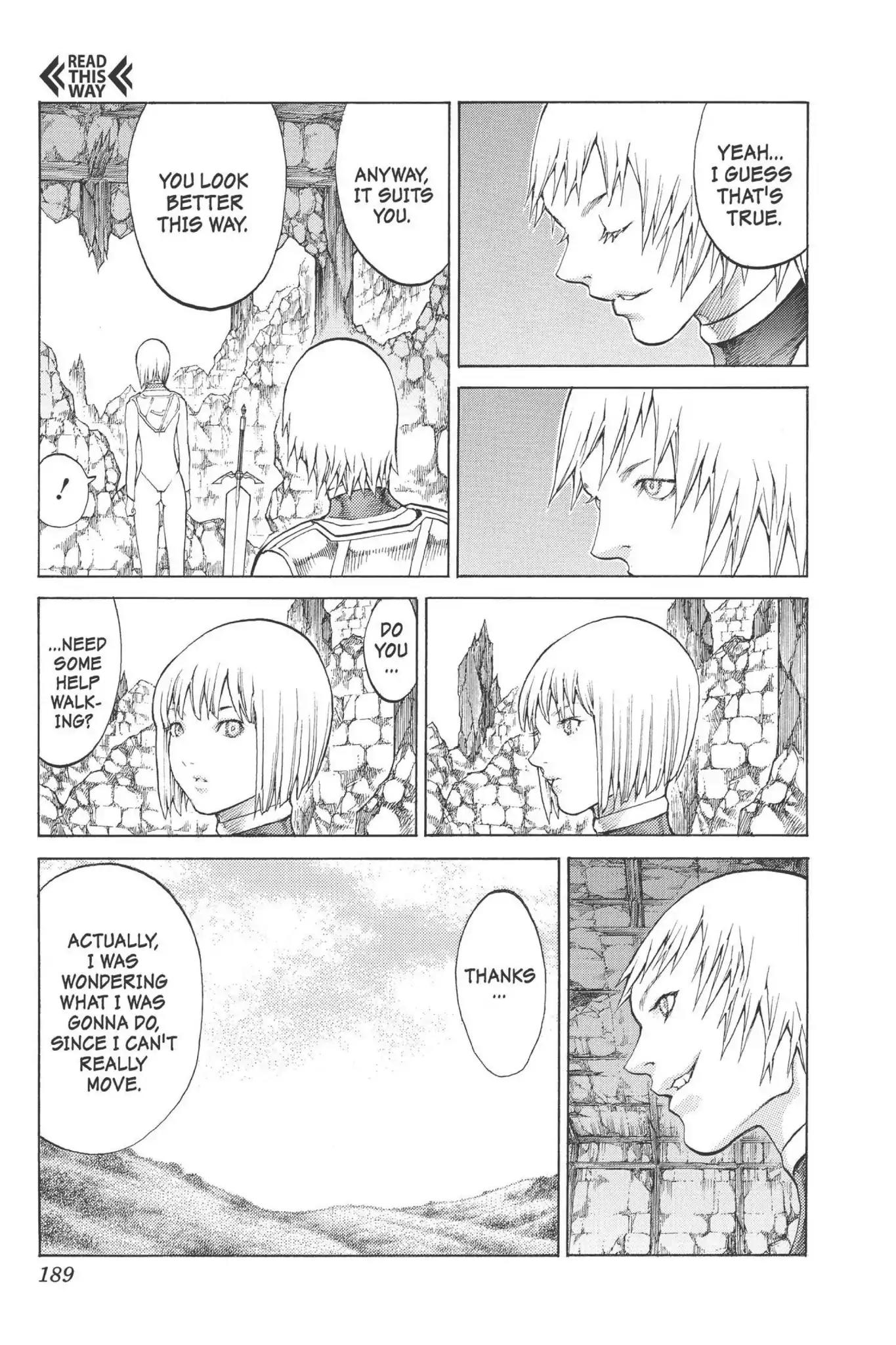 Claymore Chapter 77.6 page 29 - Vol.14 Extra Scene 4: Untarnished Resolve