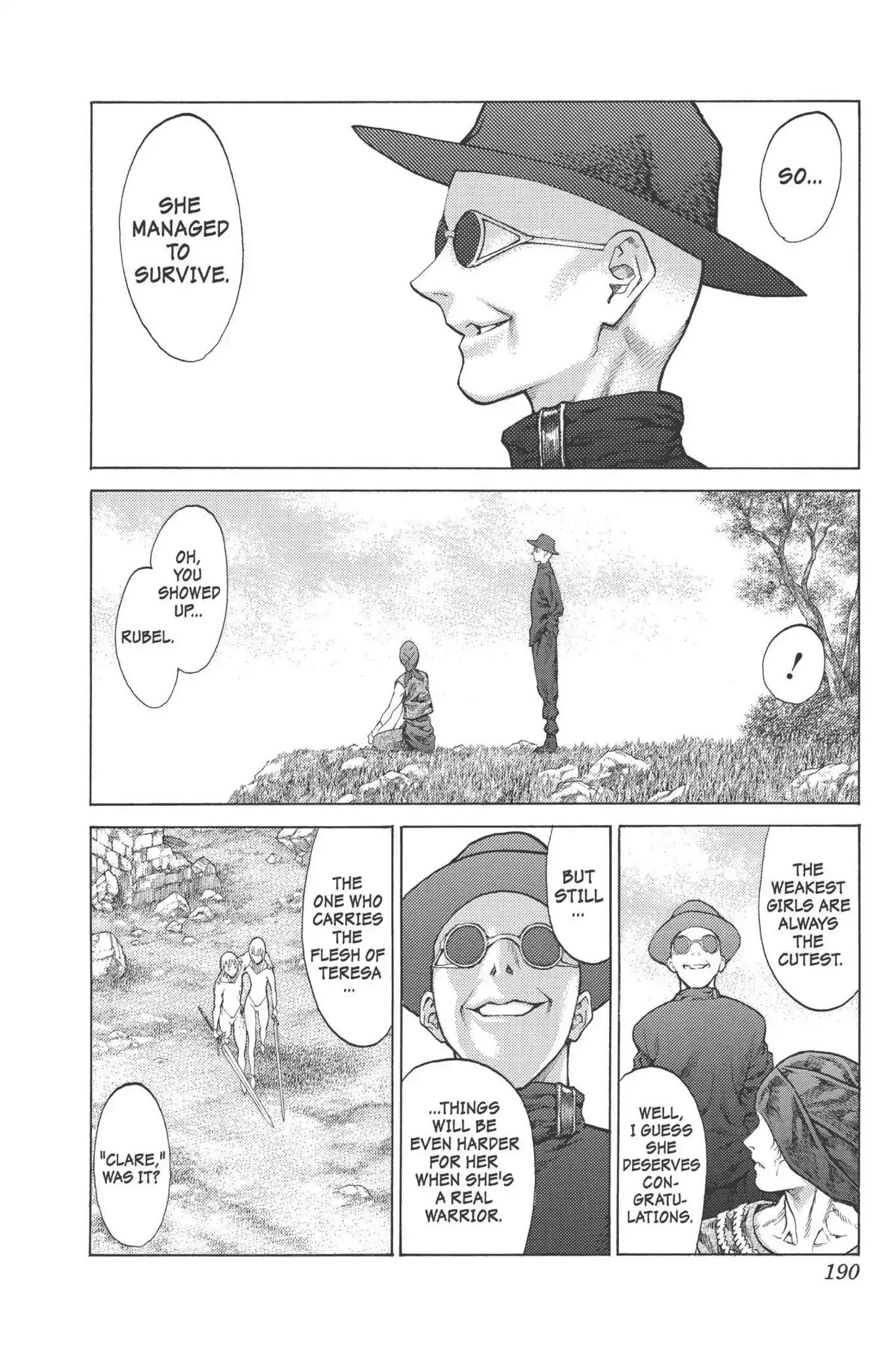 Claymore Chapter 77.6 page 30 - Vol.14 Extra Scene 4: Untarnished Resolve
