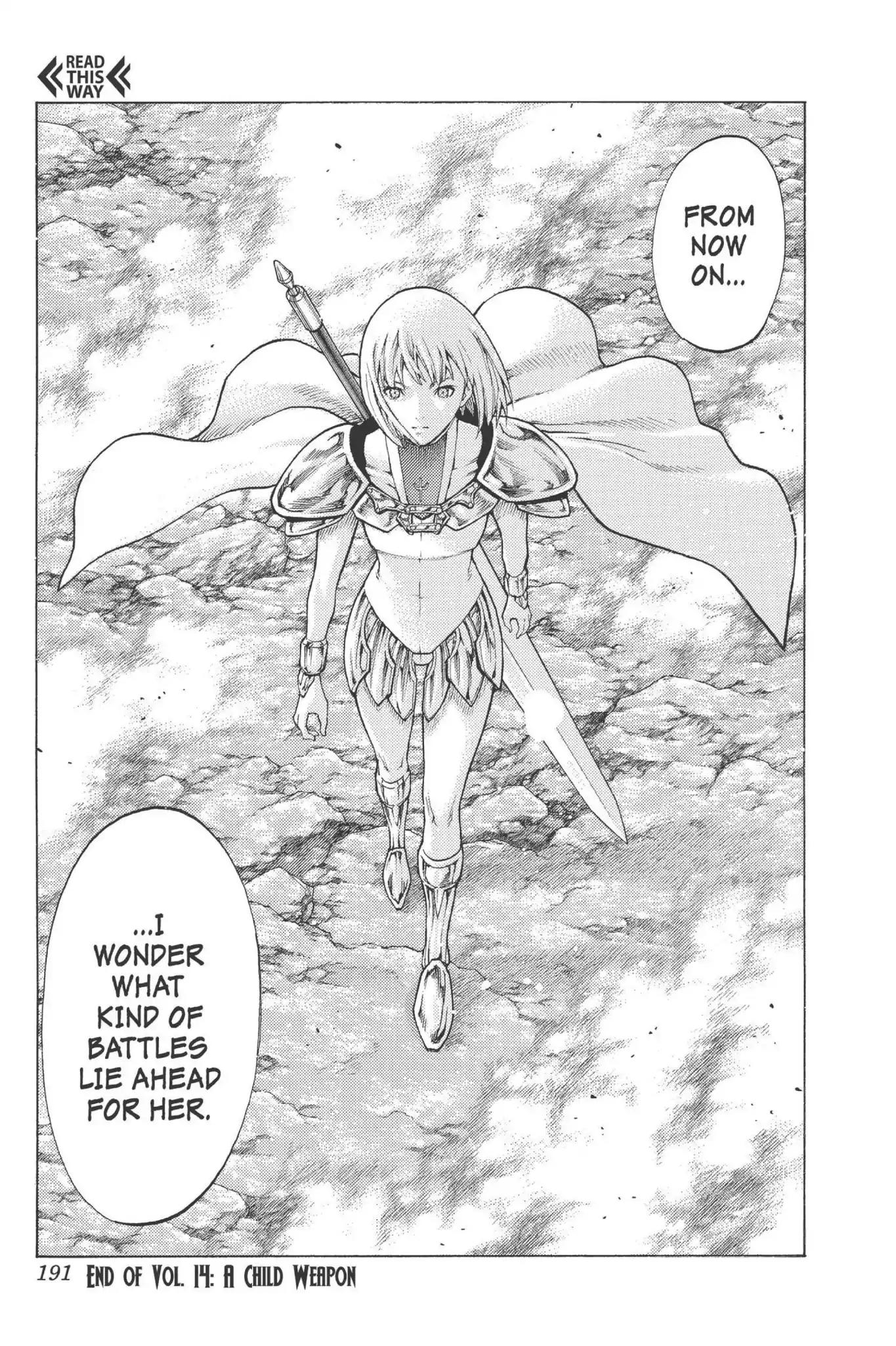 Claymore Chapter 77.6 page 31 - Vol.14 Extra Scene 4: Untarnished Resolve