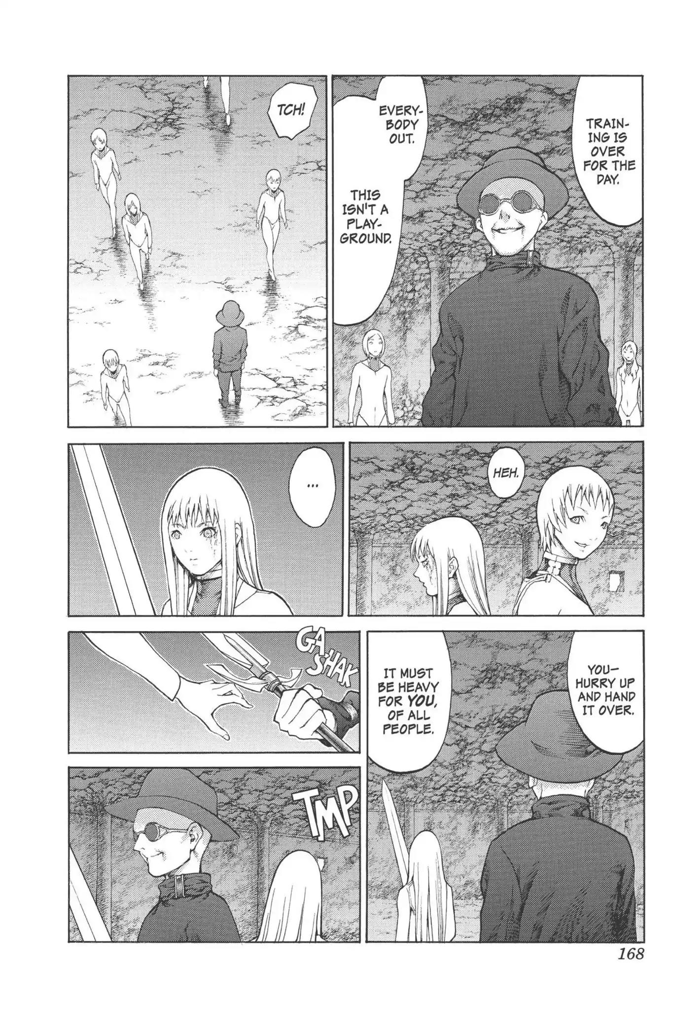 Claymore Chapter 77.6 page 9 - Vol.14 Extra Scene 4: Untarnished Resolve